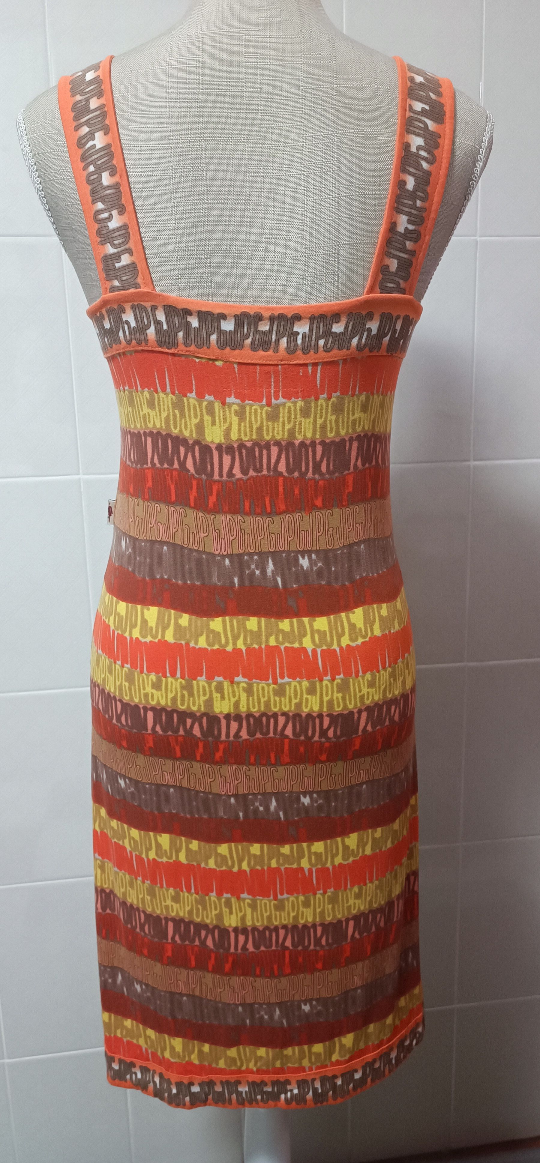 Jean Paul Gaultier SS2001_ Logo JPG Tank midi dress Size S / US 4 / IT 40 - 10 Thumbnail