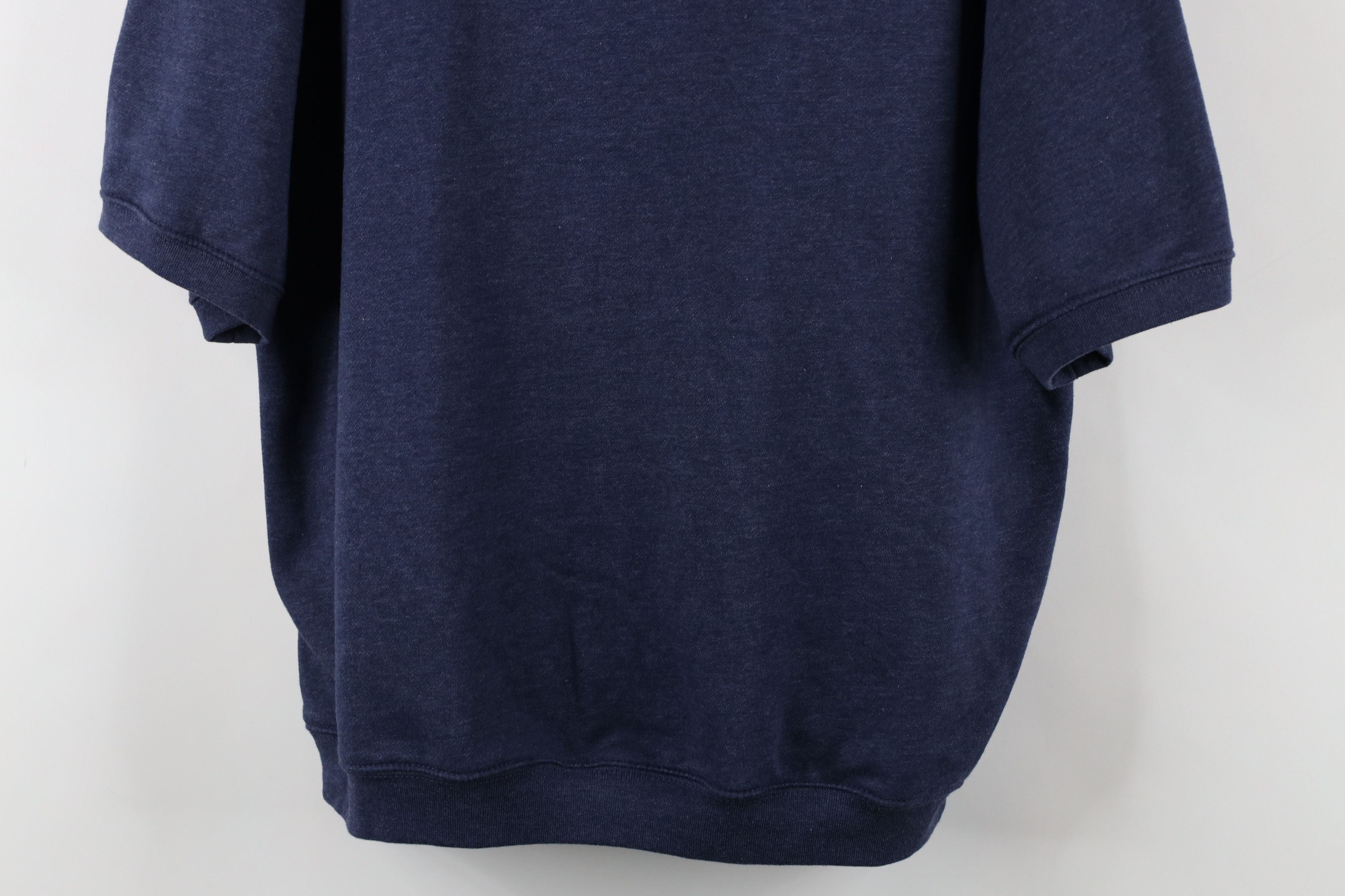 Vintage Vintage 90s Streetwear Blank Short Sleeve Sweatshirt Blue Size US L / EU 52-54 / 3 - 3 Thumbnail