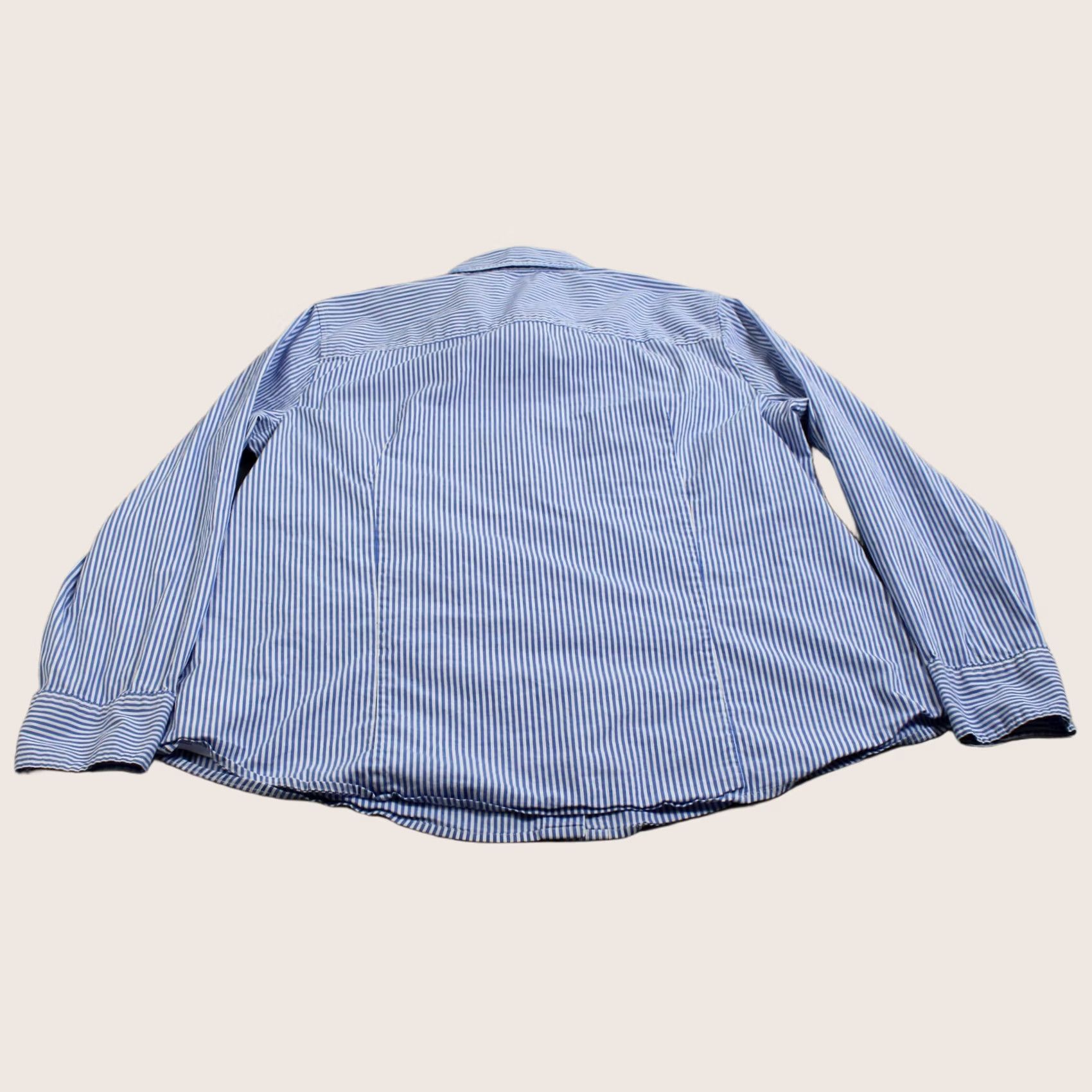 J.Crew J Crew Shirt Womens XL Blue Stripe Button Coastal Boho Office Heritage Academia Size XL / US 12-14 / IT 48-50 - 1 Thumbnail