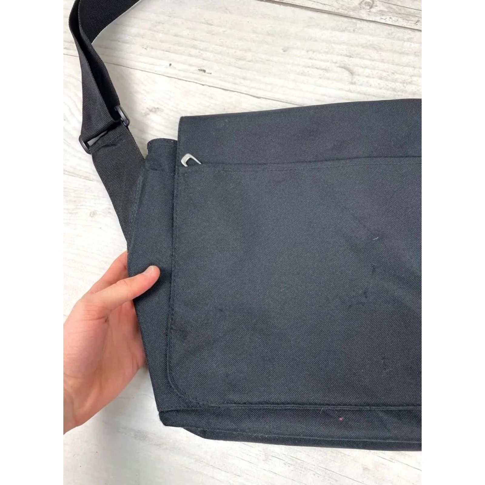 Nike VINTAGE Nike Messenger Bag 00s Black Shoulder Strap Nylon Polyester Men Travel Casual Indoor 45/35/10cm Size ONE SIZE - 4 Thumbnail