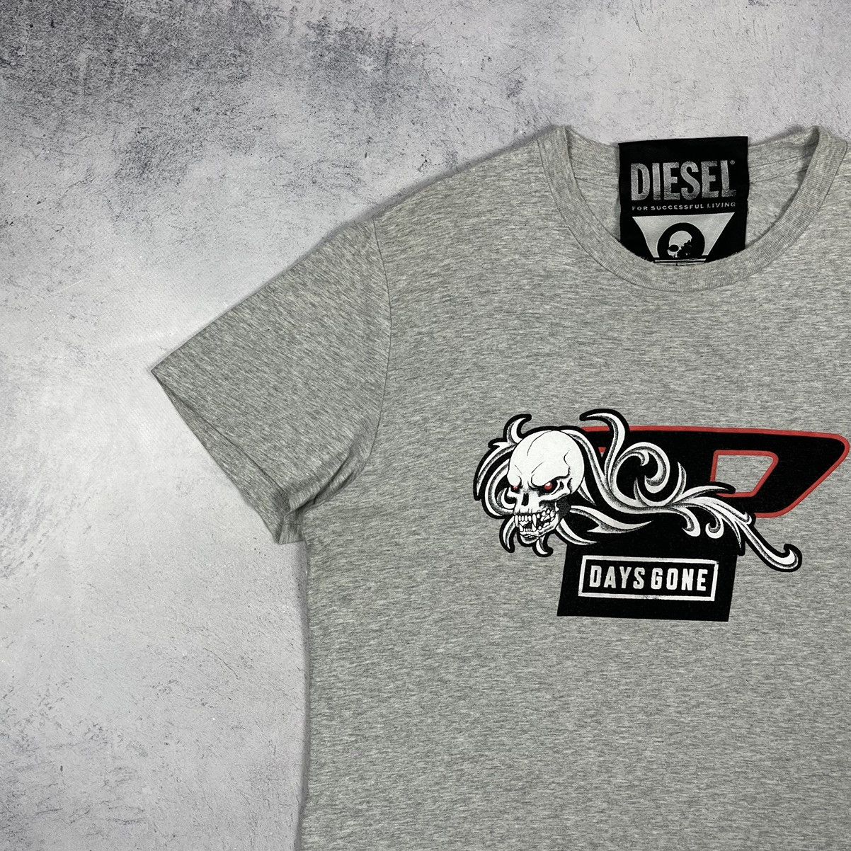 Diesel Rare Diesel x Palystation Days Gone Skulls Big Logo T Shirt Size US S / EU 44-46 / 1 - 6 Thumbnail