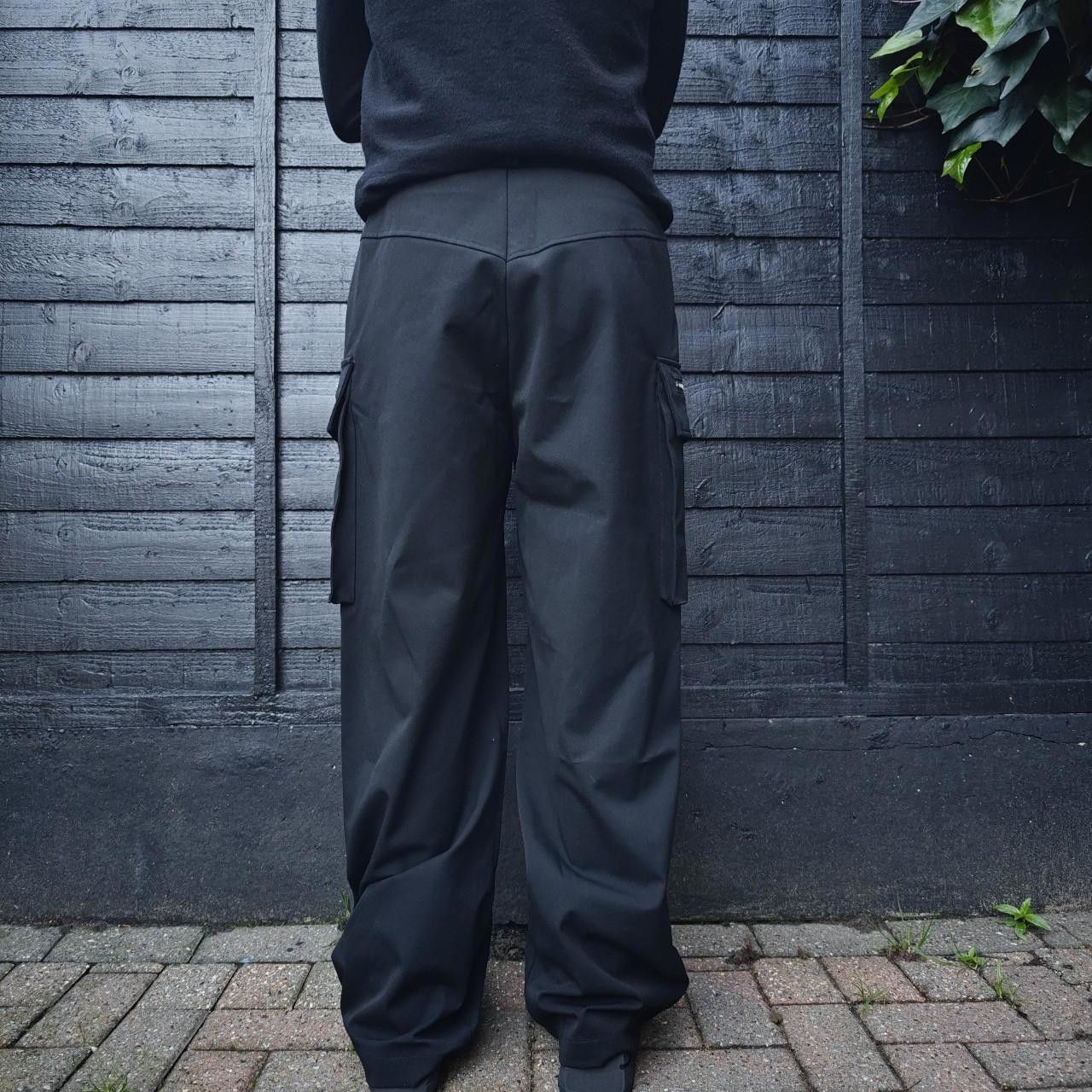 Other Japanese Black Wide Leg Cargo Zip Trousers Size US 32 / EU 48 - 5 Thumbnail