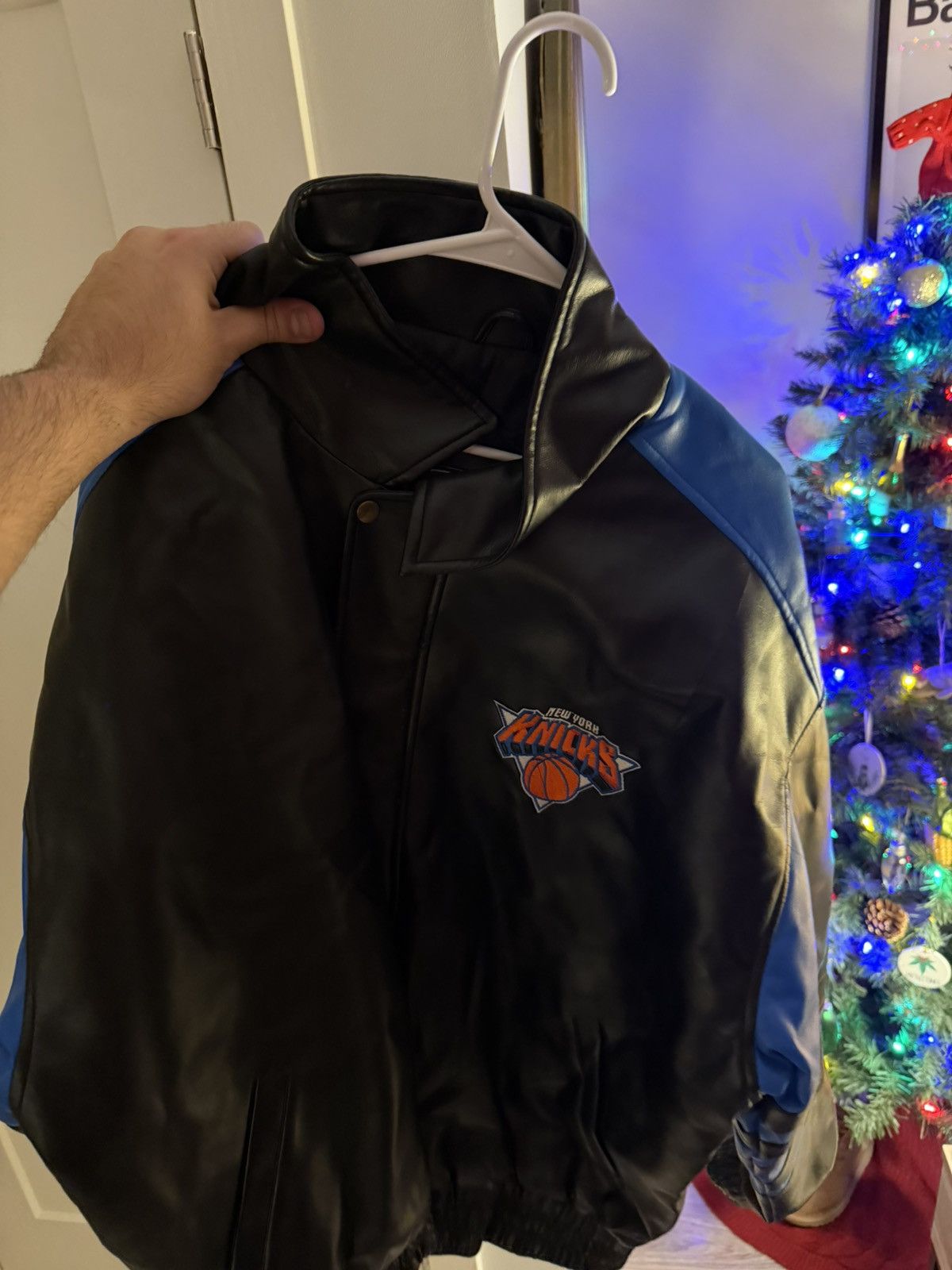 Other Vintage Leather New York Knicks Jacket Size US XXL / EU 58 / 5 - 2 Thumbnail