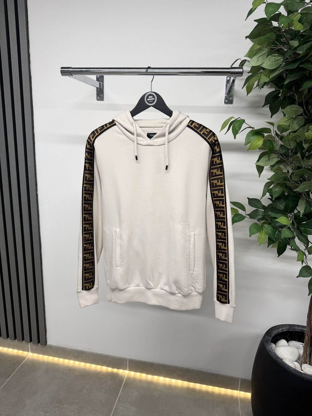 Fendi FF Zucca Hoodie Beige RRP £985