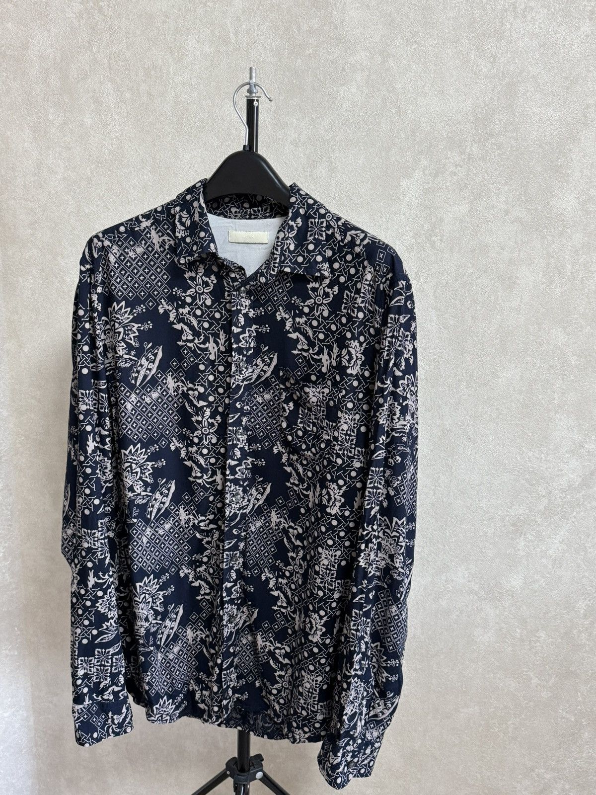 Diesel Vintage Diesel Button Up Shirt Geometric Print Size XL Size US XL / EU 56 / 4 - 7 Thumbnail