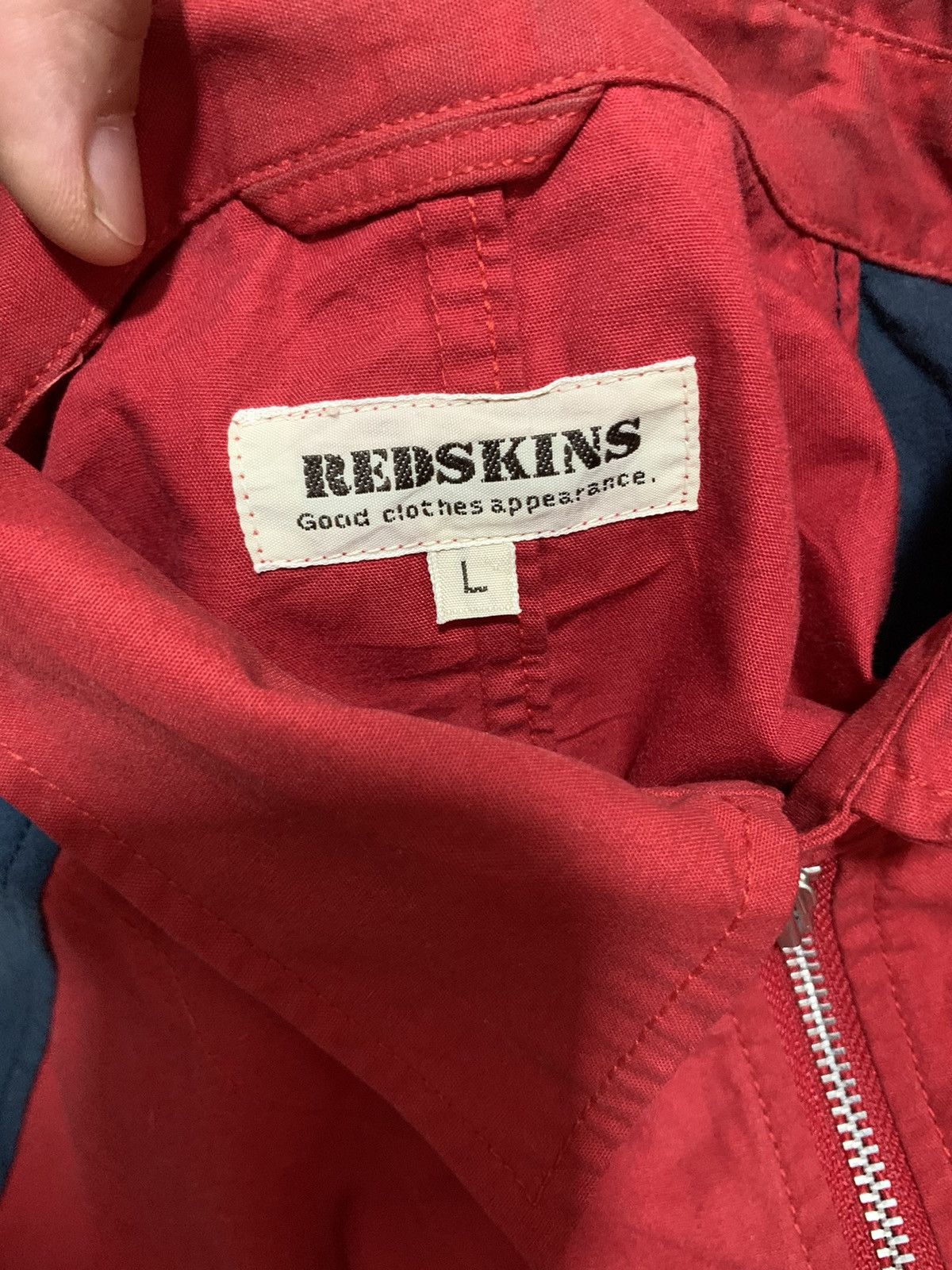 Japanese Brand Vintage Redskins Patches Zipper Size US L / EU 52-54 / 3 - 8 Thumbnail