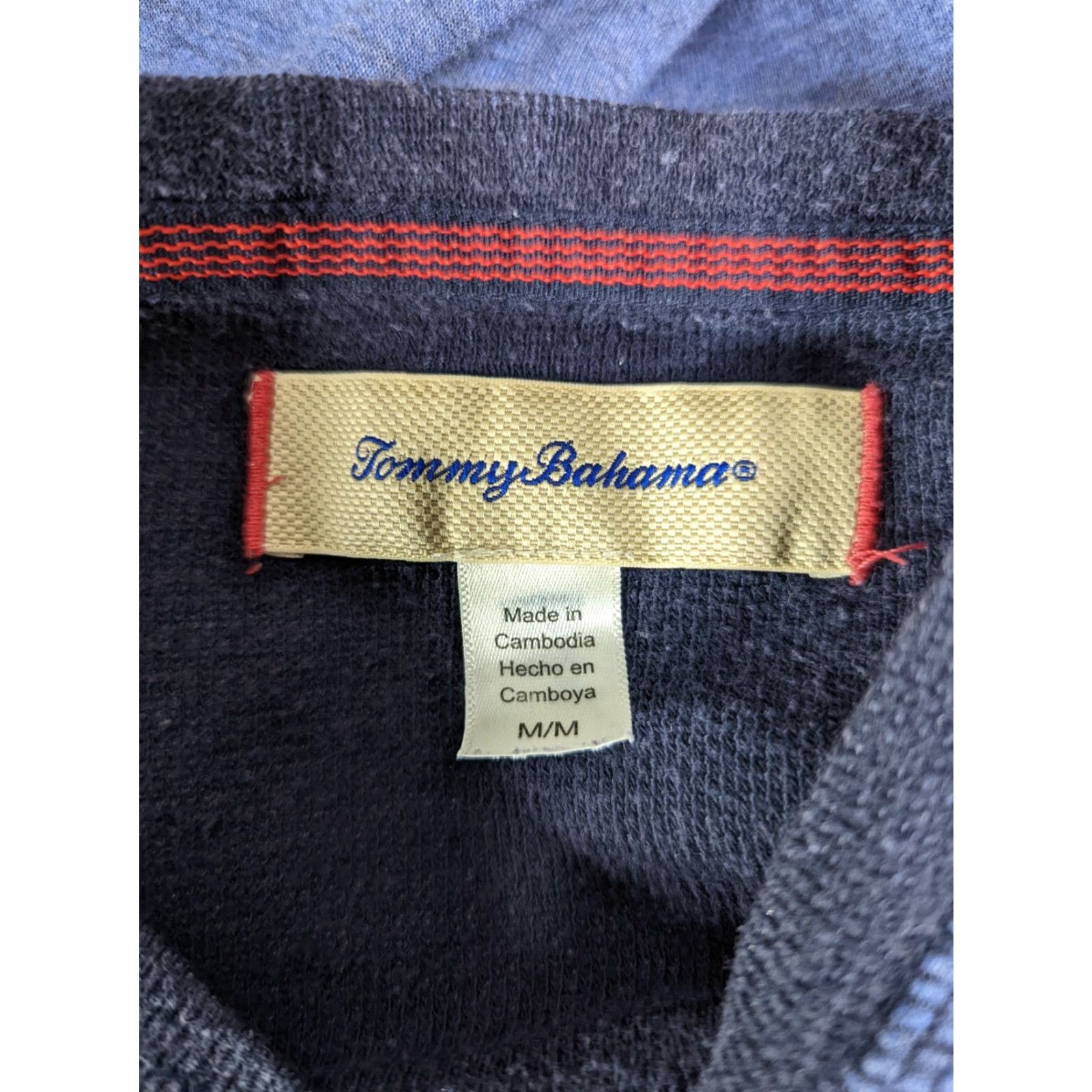 Tommy Bahama Tommy Bahama Shirt Blue Raglan Long Sleeve T5S Size M Men Regular Knit Logo 90s Vintage No Size US M / EU 48-50 / 2 - 3 Thumbnail