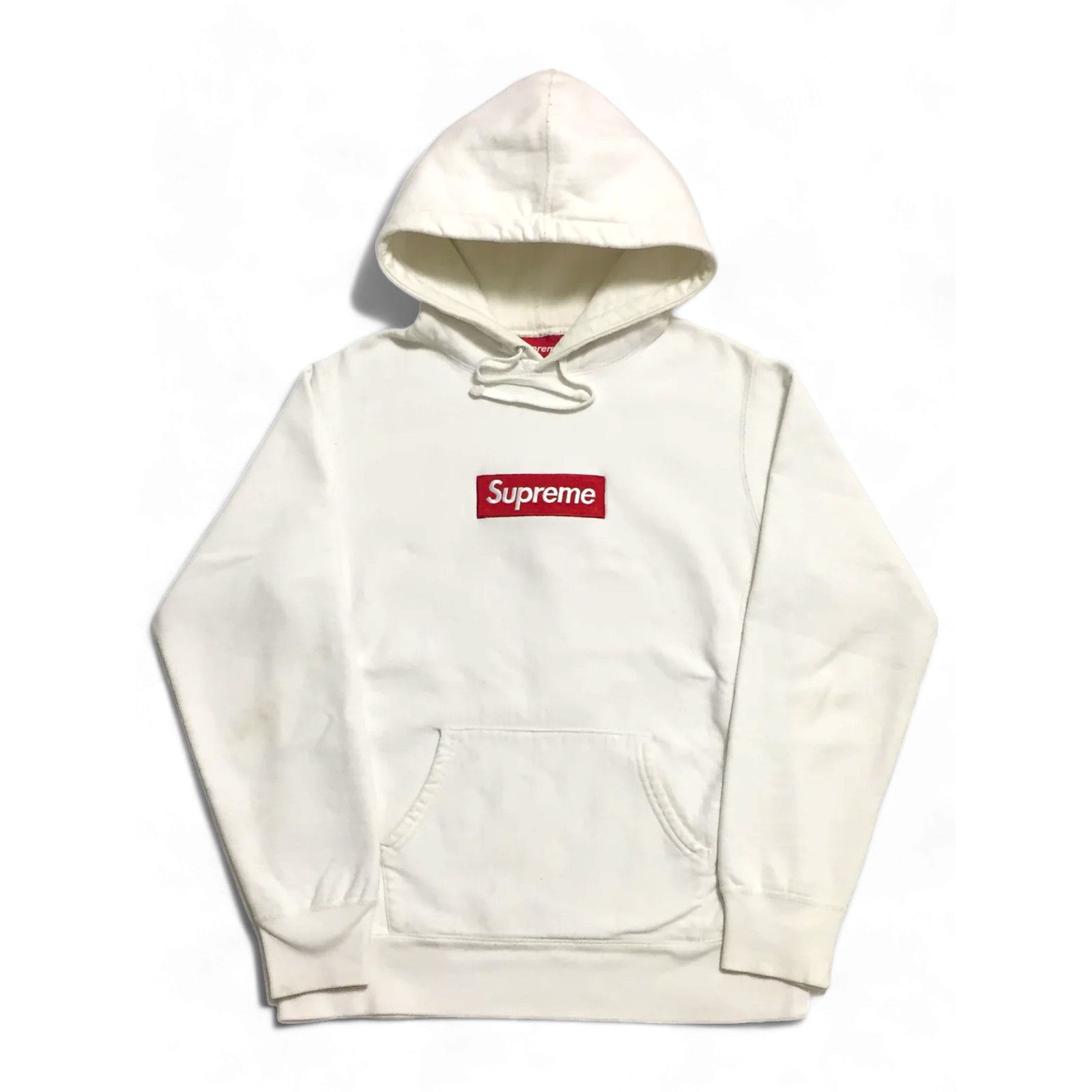Supreme 2016 Supreme White Box Logo Hoodie Size US M / EU 48-50 / 2 - 1 Thumbnail