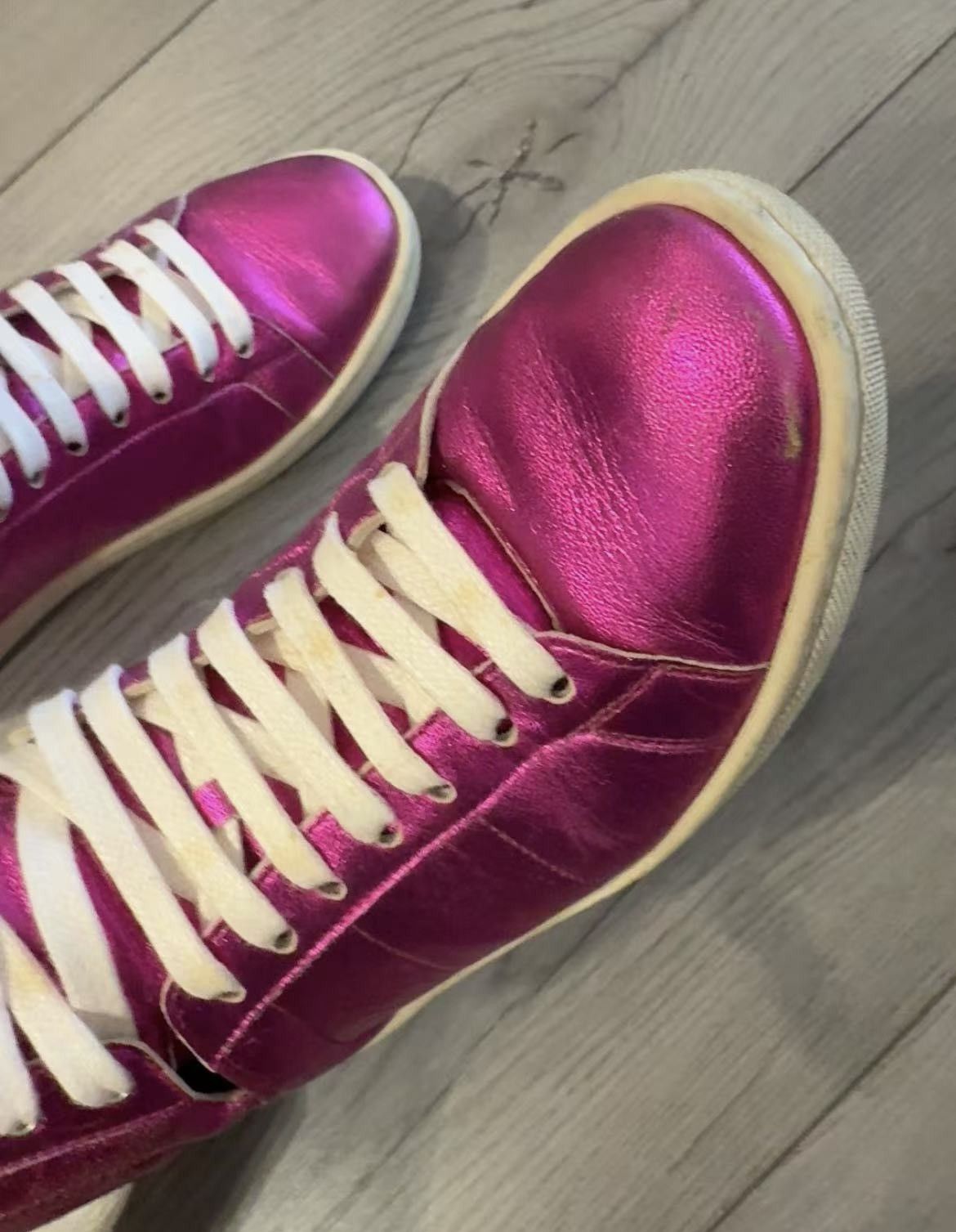 Saint Laurent Paris Saint Laurent paris SL-01 pink hi-top Size US 6.5 / IT 36.5 - 7 Thumbnail