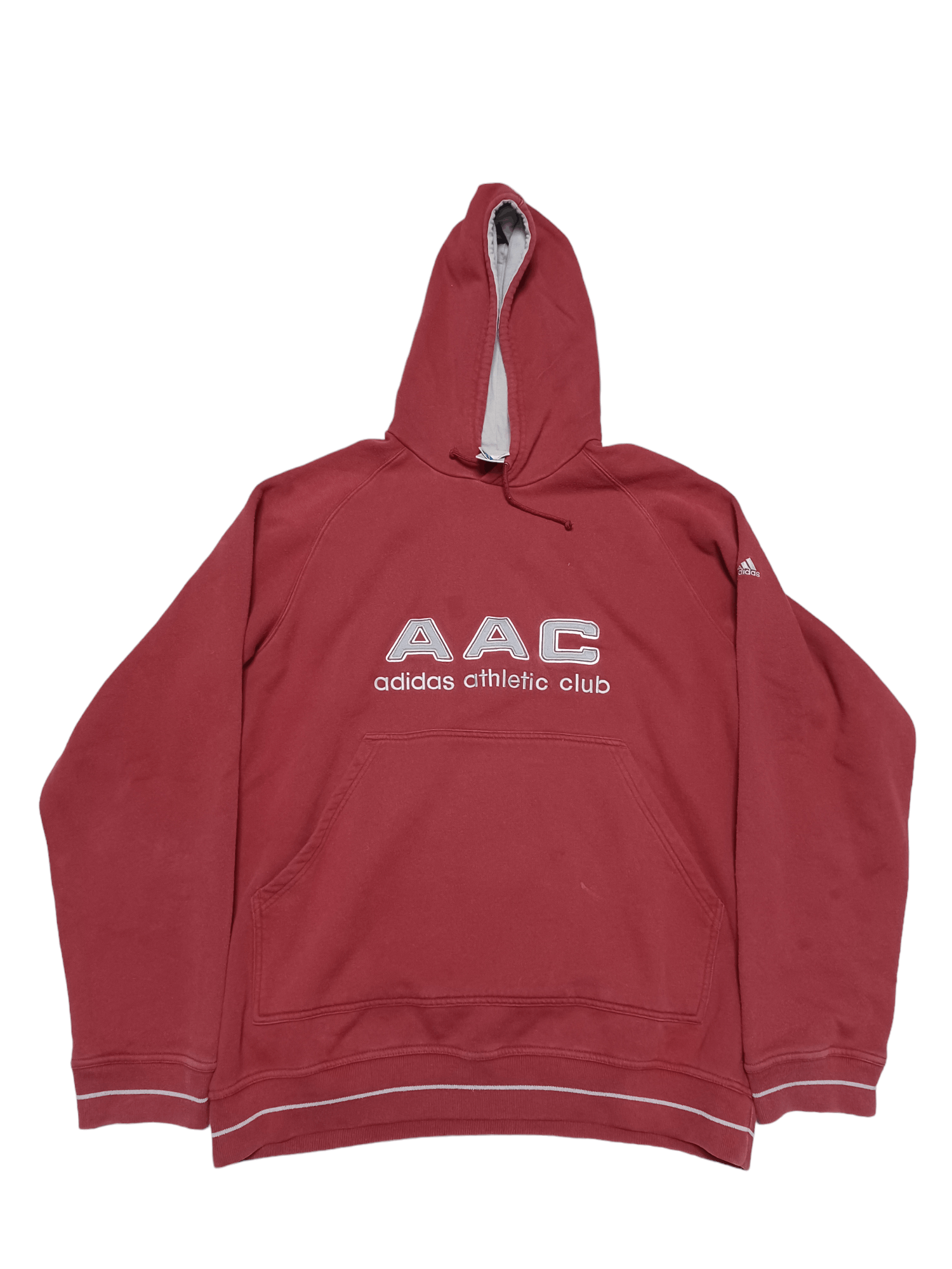 Adidas 2000 VINTAGE ADIDAS ATHLETIC CLUB VINTAGE BIGLOGO HOODIE Size US L / EU 52-54 / 3 - 1 Thumbnail