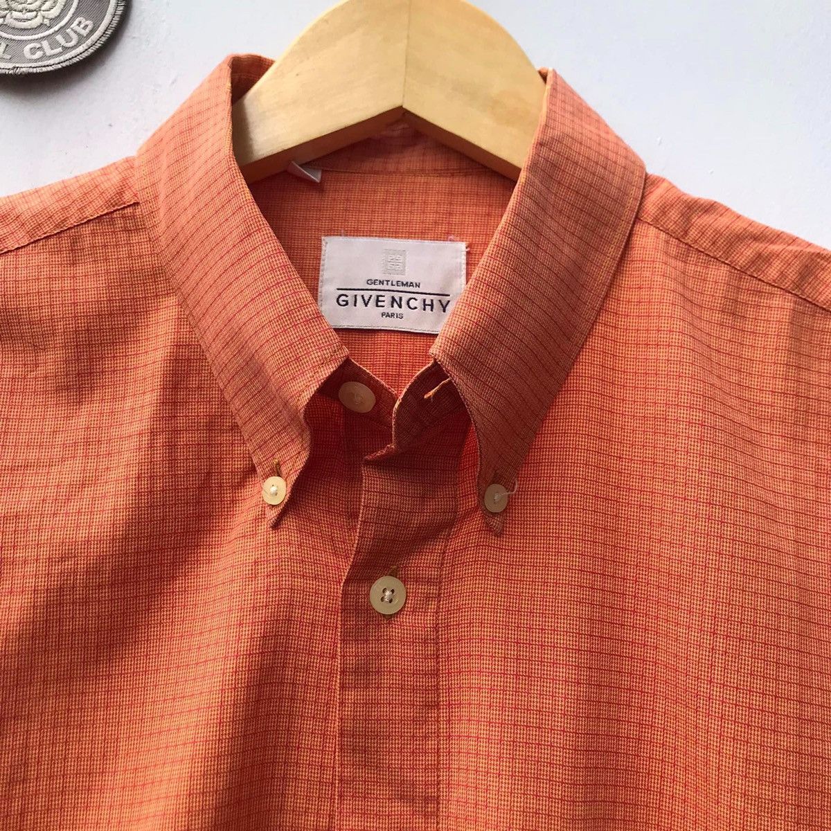 Givenchy × Vintage Givenchy Gentleman Button down Shirt Orange 100 % Baumwolle Size US L / EU 52-54 / 3 - 5 Thumbnail