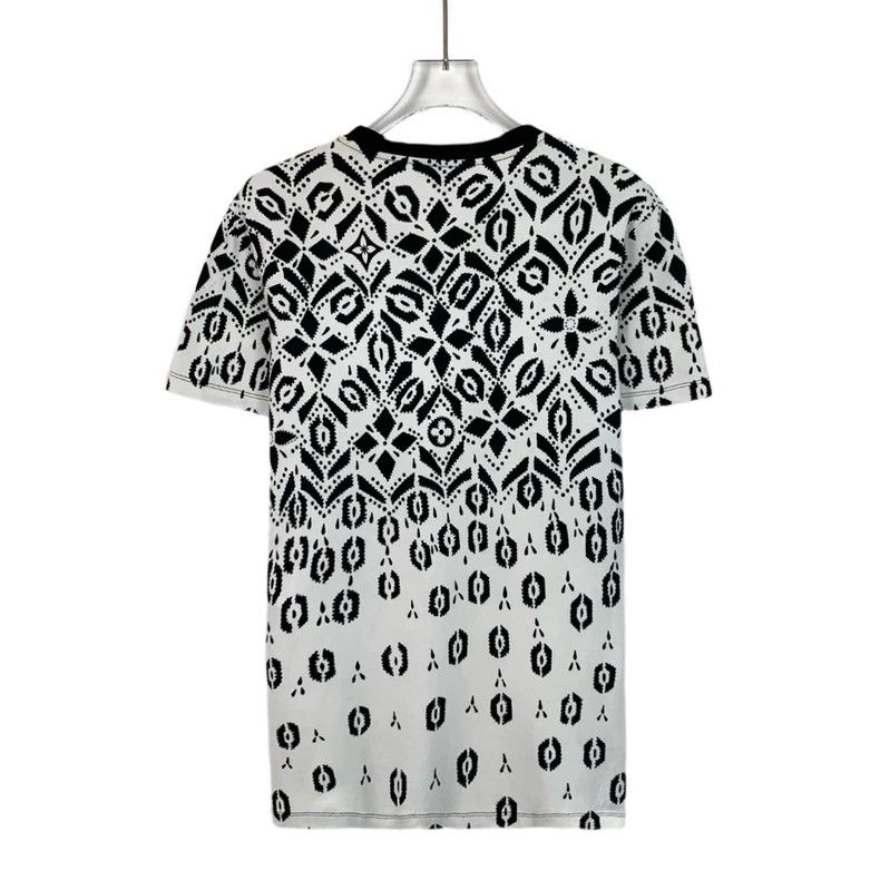 Louis Vuitton Louis Vuitton Color-block beaded cotton crew neck short-sl Size L / US 10 / IT 46 - 2 Thumbnail