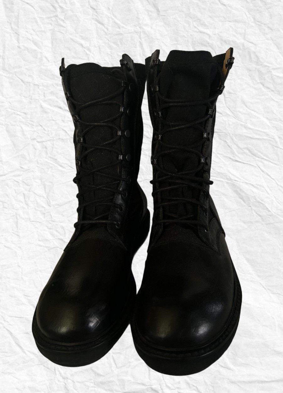 Isabel Benenato Isabel Benenato Black Leather Combat Boots Size US 10 / EU 43 - 2 Thumbnail