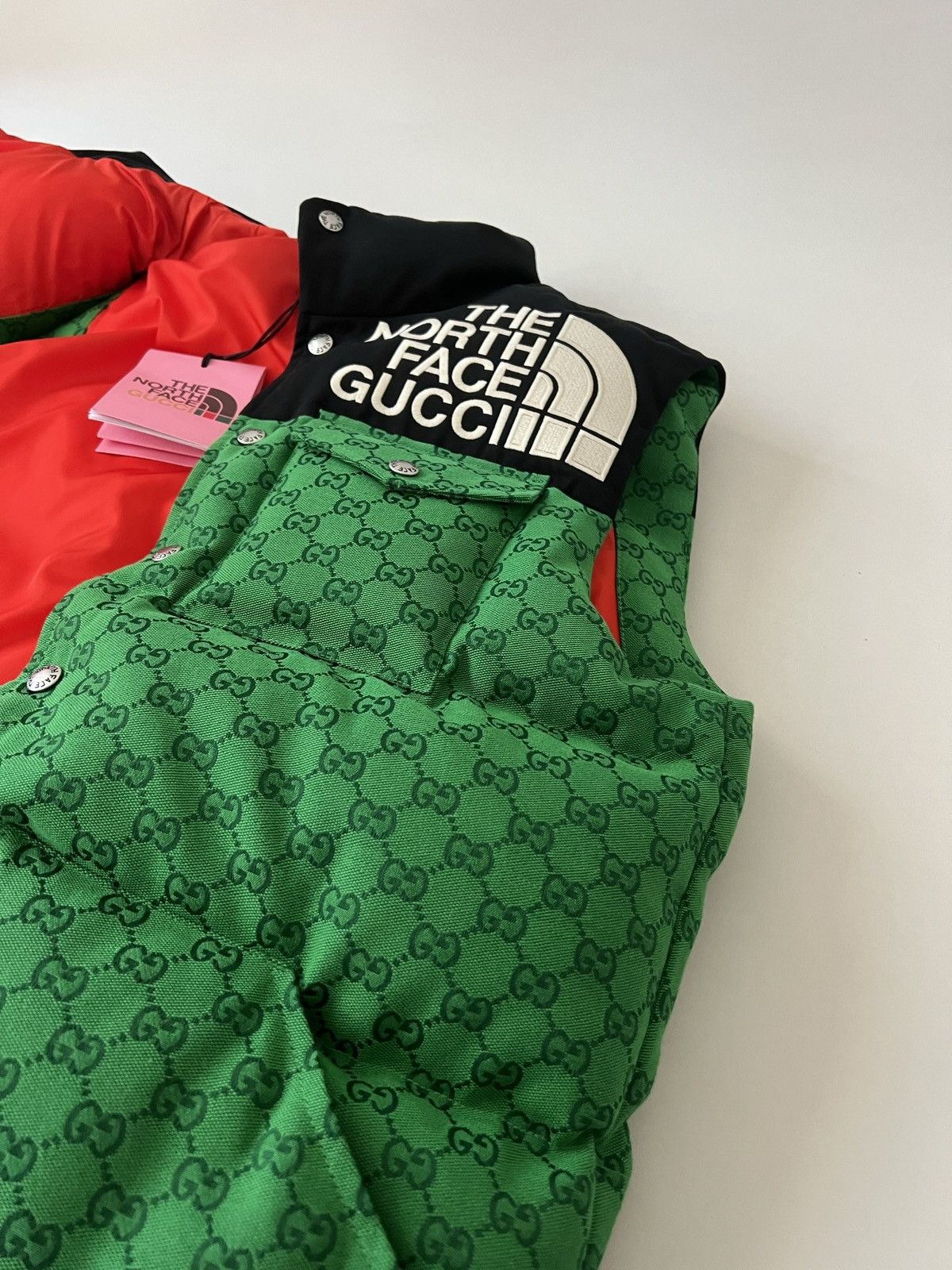 Gucci × The North Face GG Monogram Down Vest Size US M / EU 48-50 / 2 - 6 Thumbnail