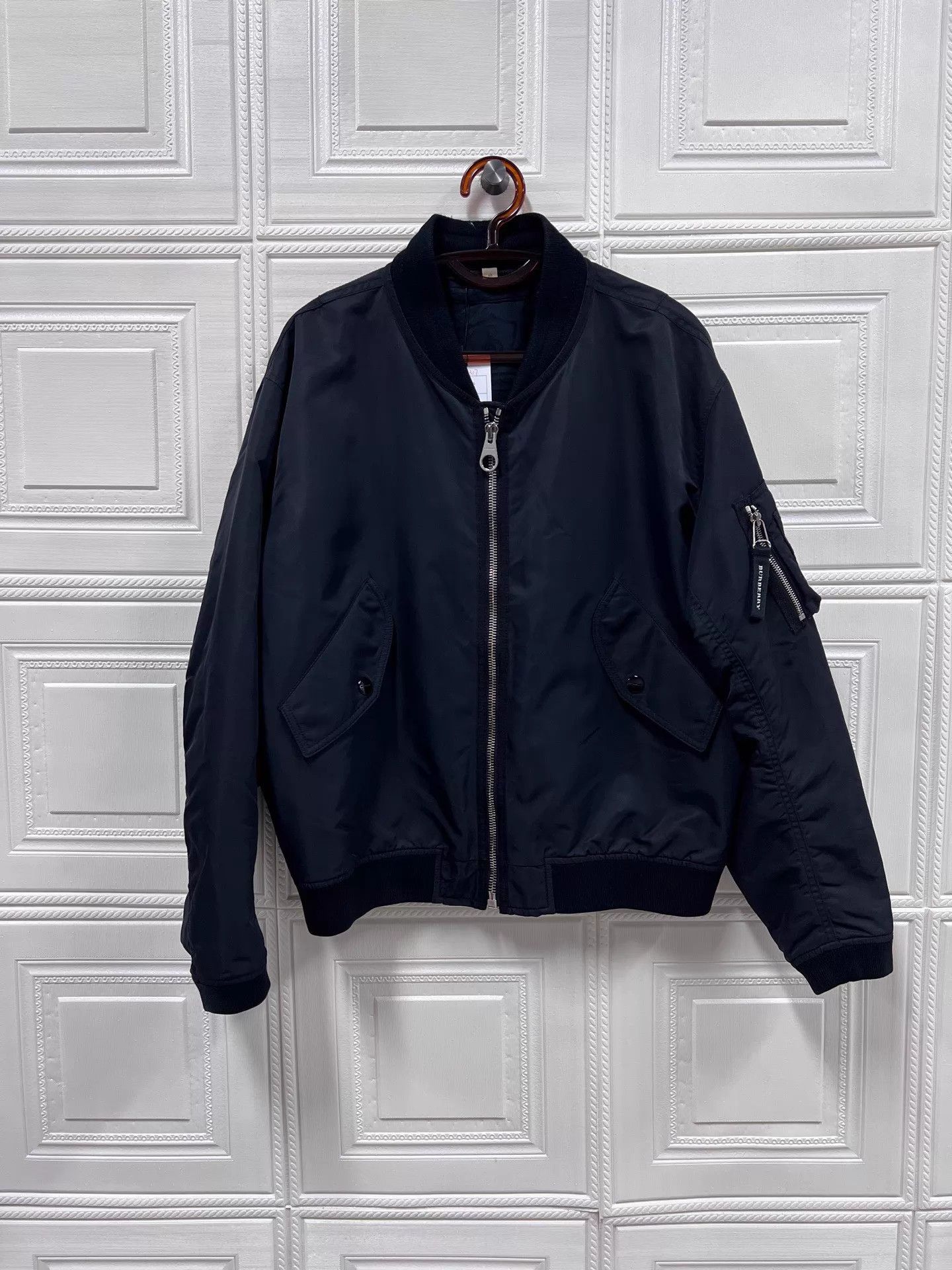 Burberry Burberry Arm Logo Ribbon Pilot Jacket 50 Size US M / EU 48-50 / 2 - 1 Thumbnail
