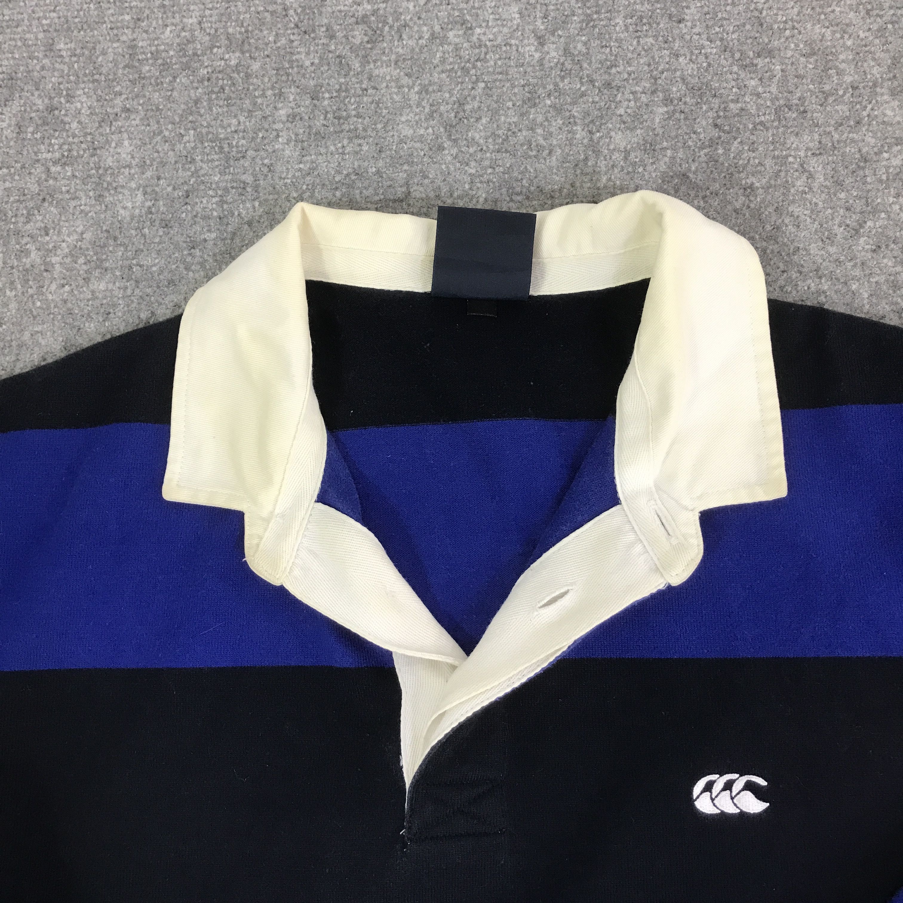 Canterbury of New Zealand CANTERBURY STRIPED LONG SLEEVE POLO SHIRT K93B41 Size US L / EU 52-54 / 3 - 8 Thumbnail