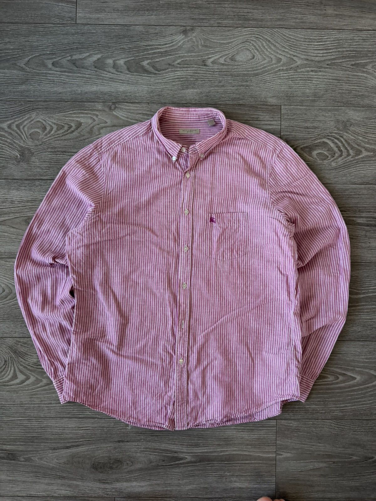 Burberry ‼️Archival Burberry OldMoney Premium Luxury Cell Logo Shirt‼️ Size US XL / EU 56 / 4 - 11 Thumbnail