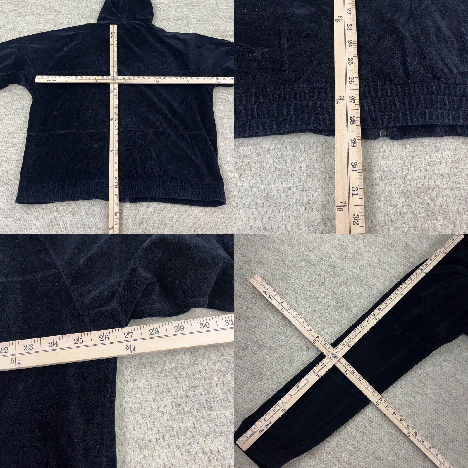 Phat Farm VINTAGE Phat Farm Jacket Mens XL Black Velour Full Zip Track Baggy Hip Hop Size US XL / EU 56 / 4 - 8 Thumbnail