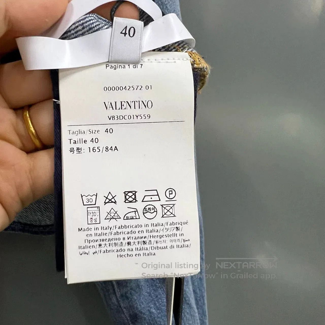 Valentino valentino cropped denim jacket. Size M / US 6-8 / IT 42-44 - 4 Thumbnail