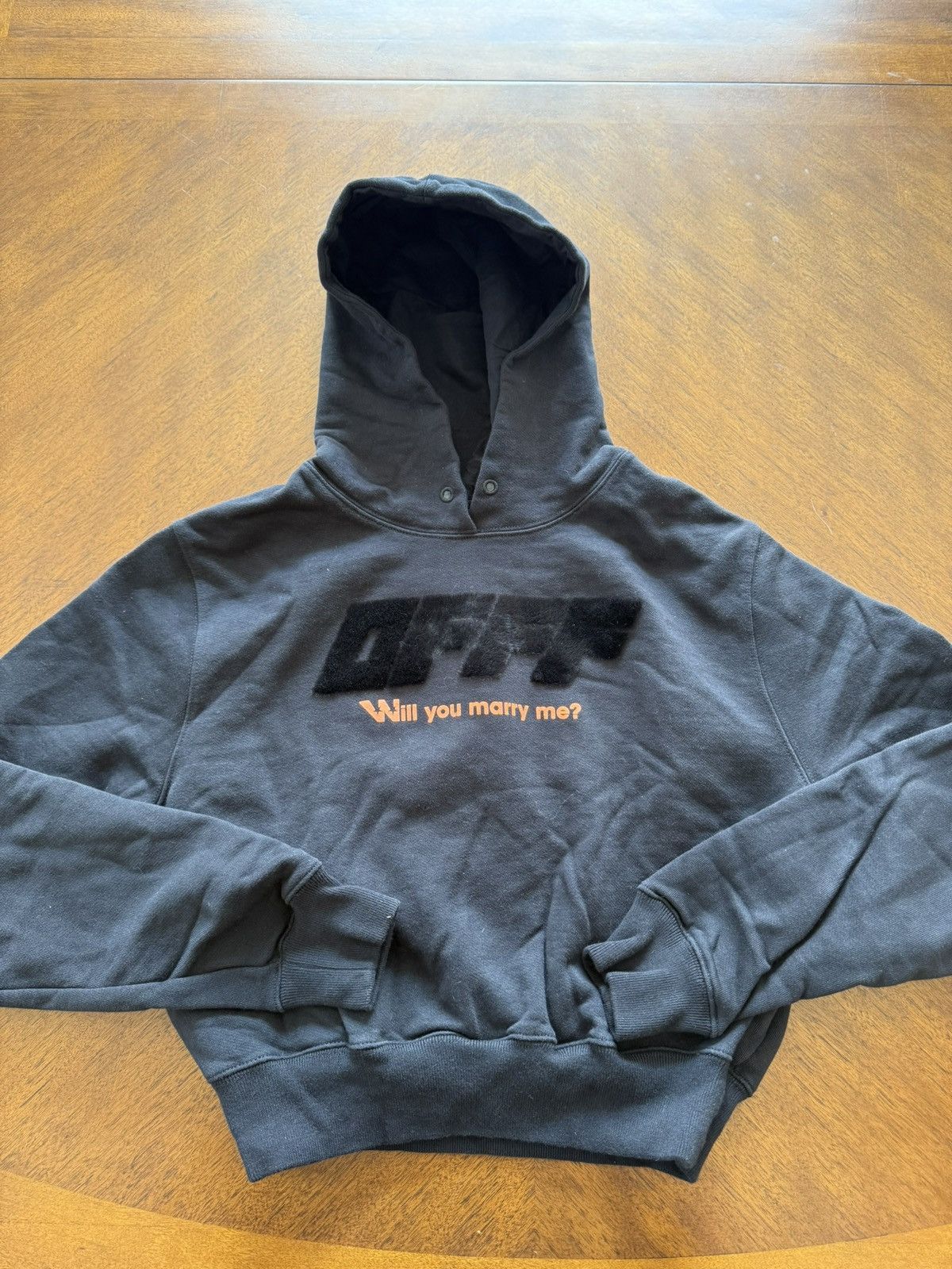 Off-White Virgil Off - White Will You Marry Me Hoodie NEW Size XXS / US 00 / IT 34 - 1 Thumbnail