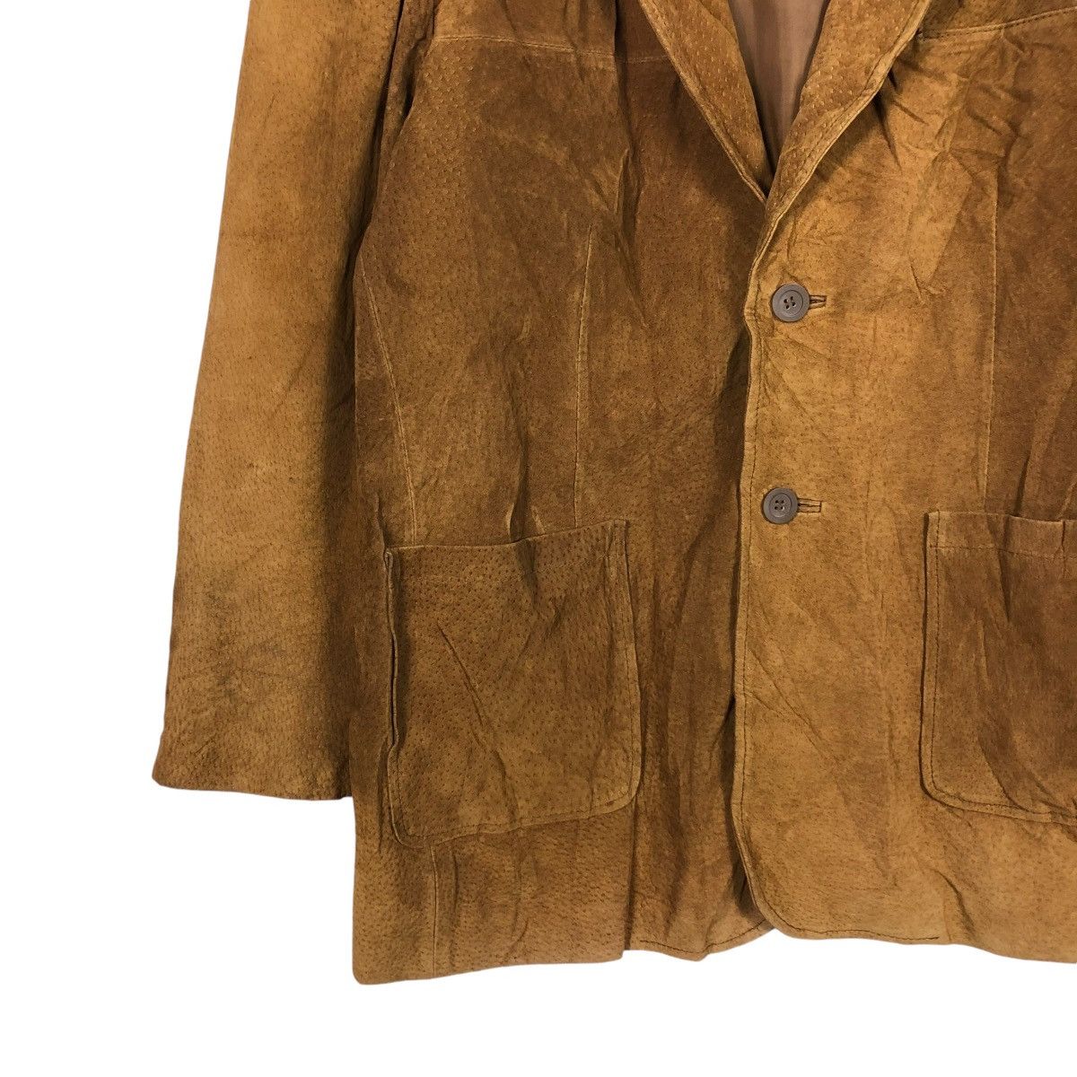 Japanese Brand 🔥VINTAGE GENUINE LEATHER JACKET VIVRE CLUB ISSEY MIYAKE Size US M / EU 48-50 / 2 - 6 Thumbnail