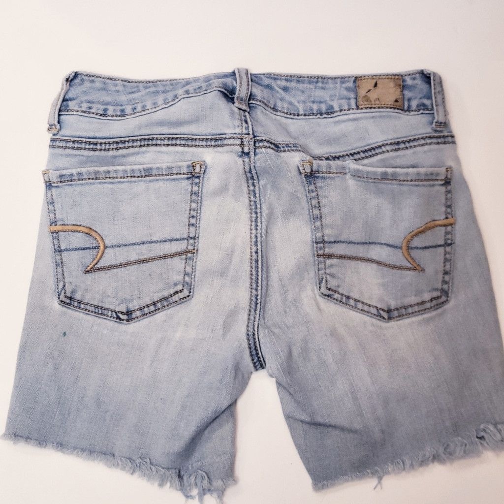 American Eagle Outfitters American Eagle Outfitters Blue Jean Jegging Shorts Size 2 Size 26" / US 2 / IT 38 - 3 Thumbnail