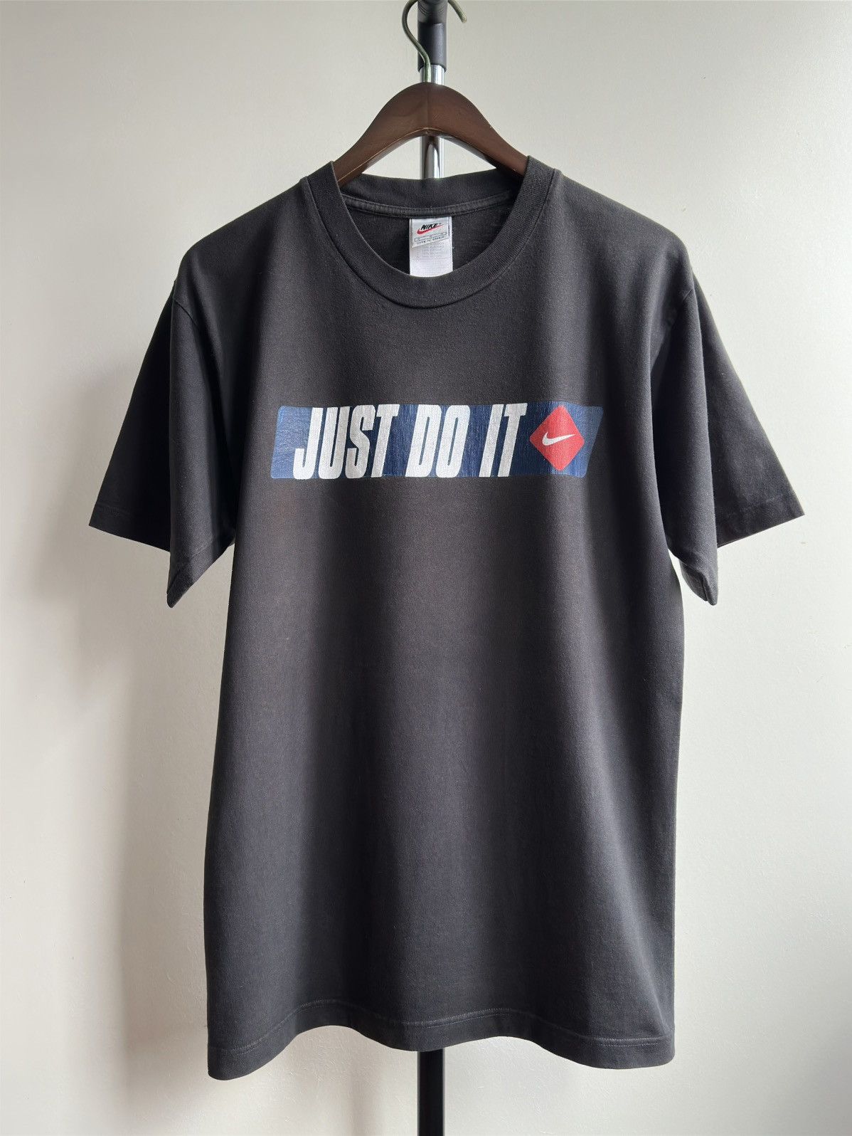 Nike × Vintage VINTAGE 90s NIKE JUST DO IT BIG LOGO TEE Size US M / EU 48-50 / 2 - 1 Thumbnail