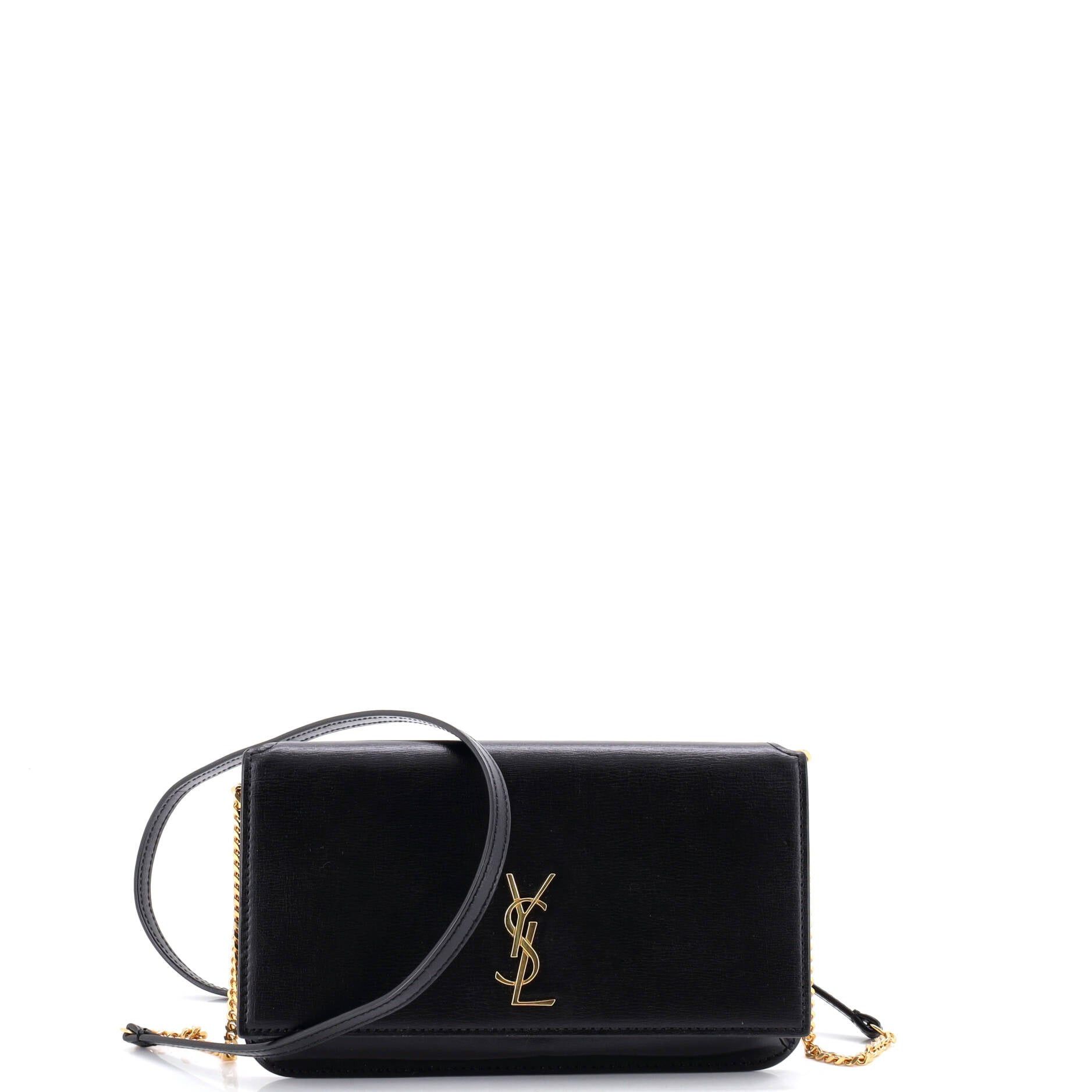 Saint Laurent Paris Classic Monogram Phone Holder Shoulder Bag Size ONE SIZE - 1 Thumbnail
