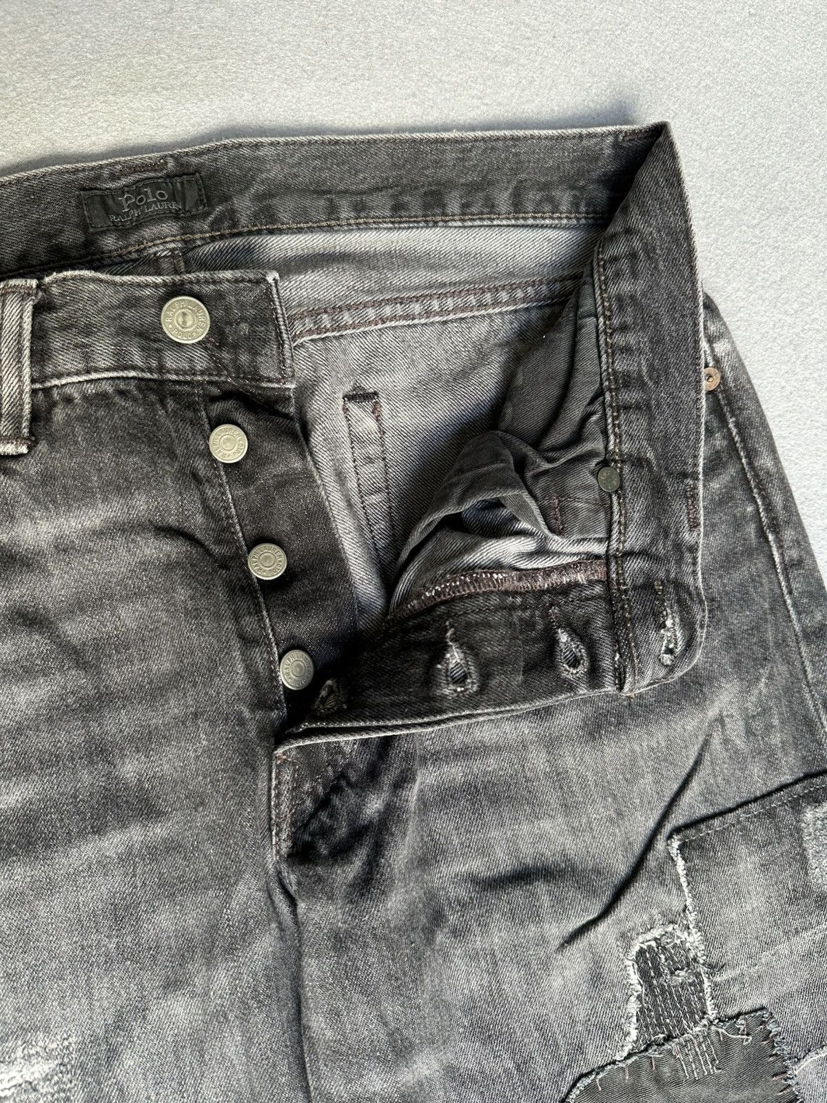 Polo Ralph Lauren Polo Ralph Lauren Patchwork Distressed Denim Size US 32 / EU 48 - 11 Thumbnail