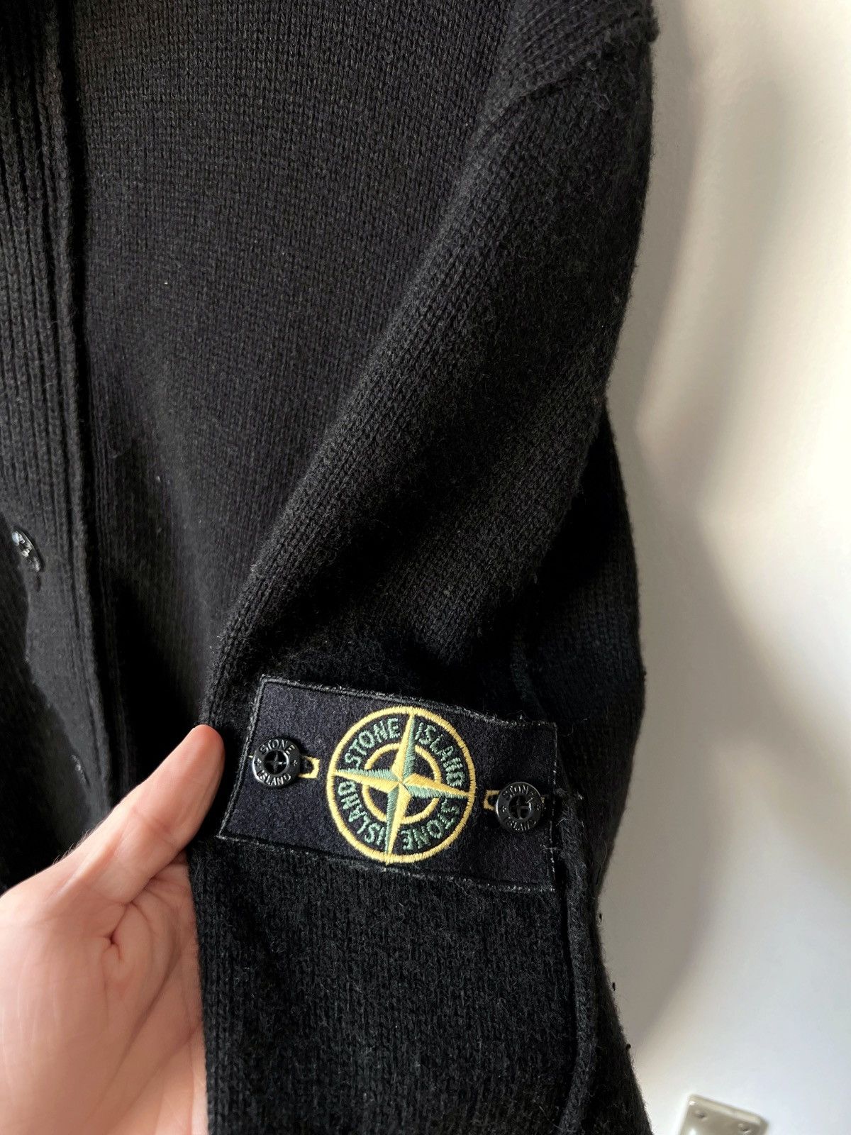 Stone Island × Vintage Stone Island Vintage Wool Zip Sweater Size US XXL / EU 58 / 5 - 4 Thumbnail