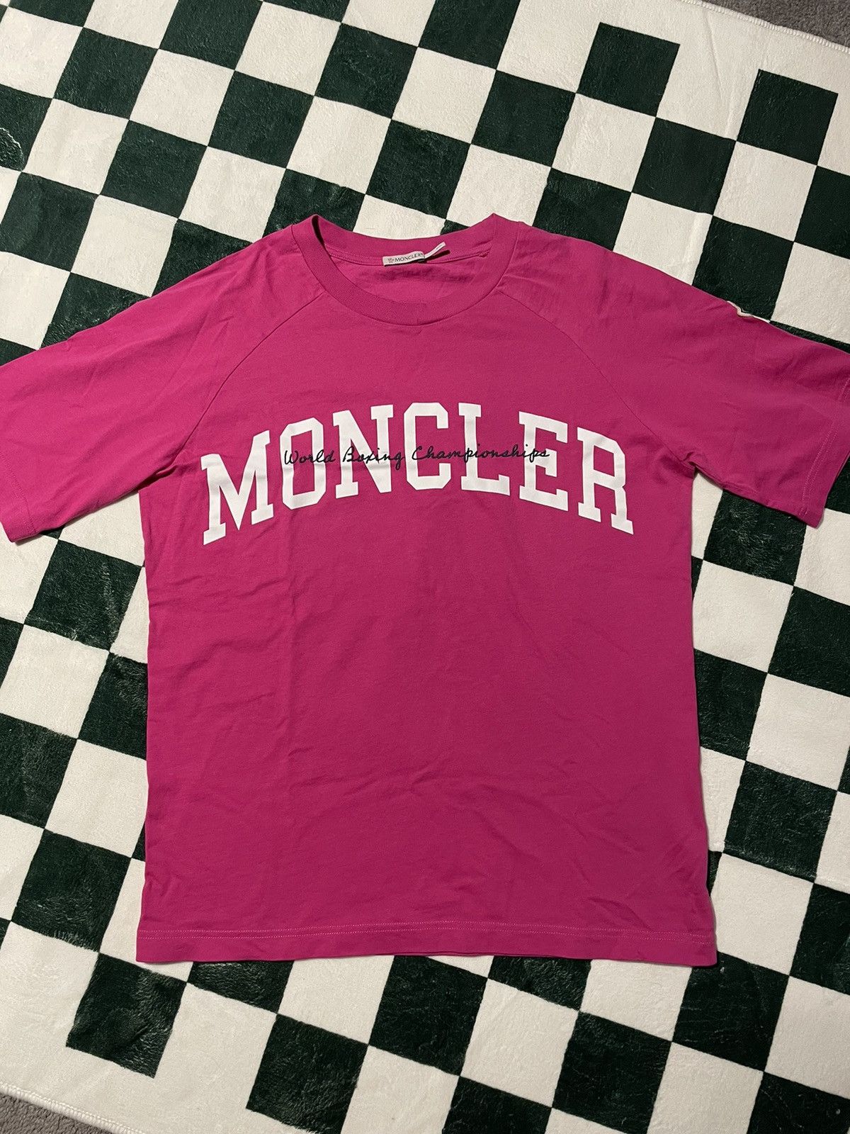 image of Moncler T Shirt in Pink, Men's (Size Medium)