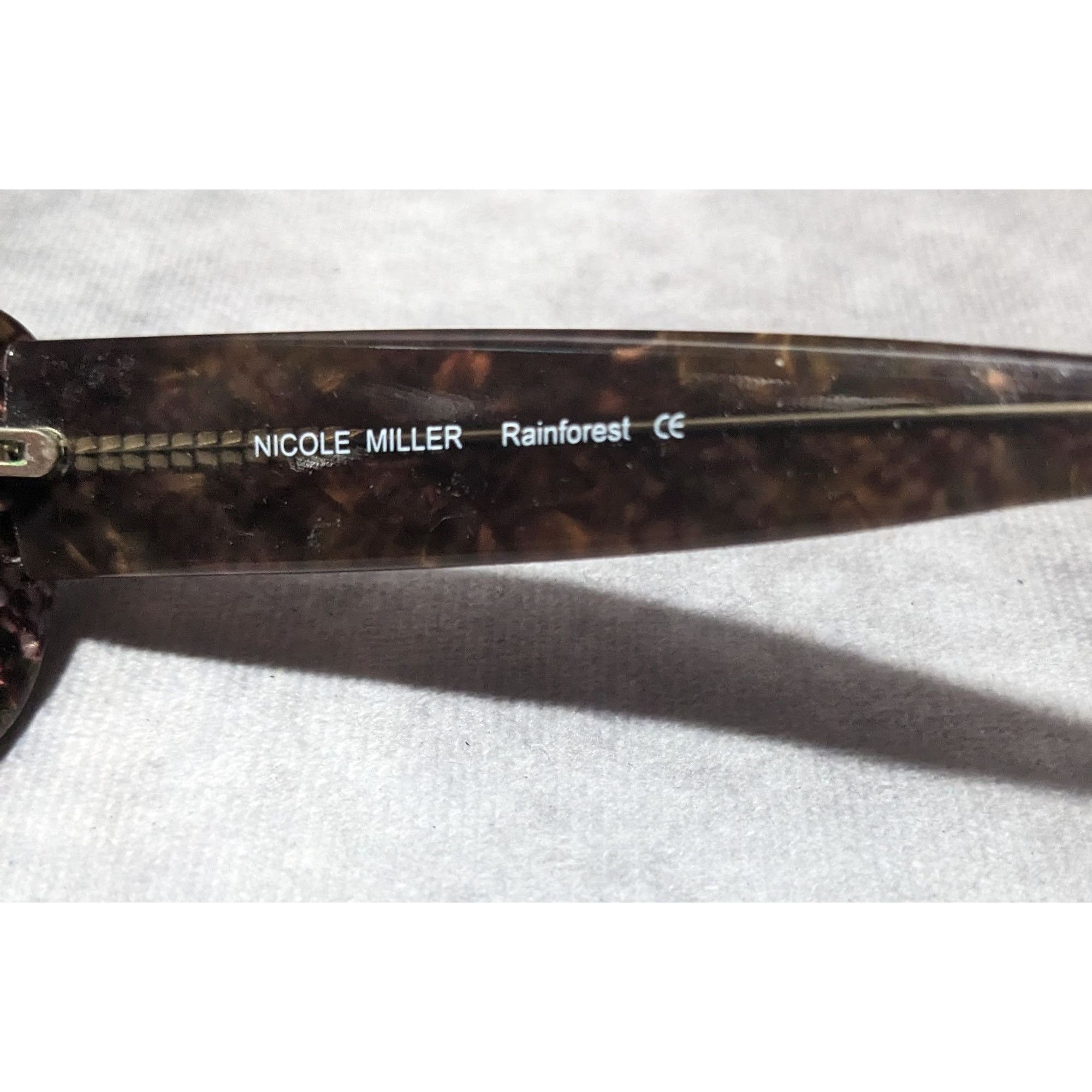 Nicole Miller Nicole Miller Vintage Rainforest Grey Python Sunglasses Size ONE SIZE - 6 Thumbnail