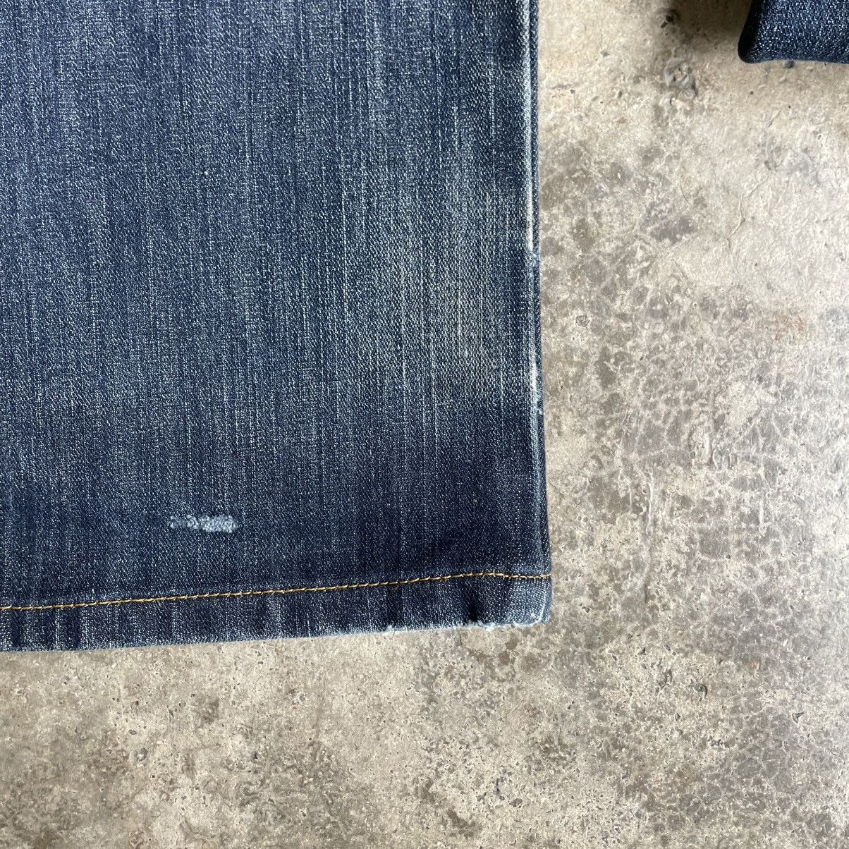 Edwin 🔥Vintage Edwin E503 Blue Trip Ripped Distress Denim Jeans Size US 33 - 10 Thumbnail