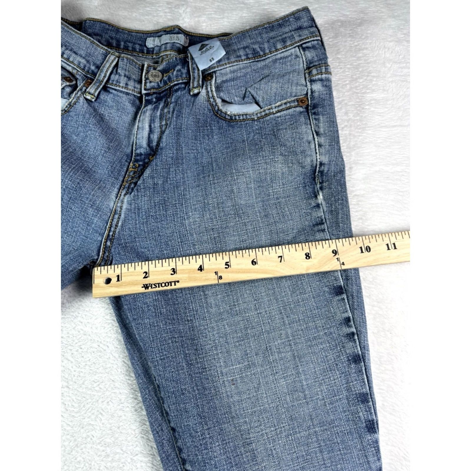 Levi's VINTAGE Levi's 515 Jeans Women's Size 6 Bootscut Blue Medium Wash Denim Flare 90s Size 28" / US 6 / IT 42 - 6 Thumbnail