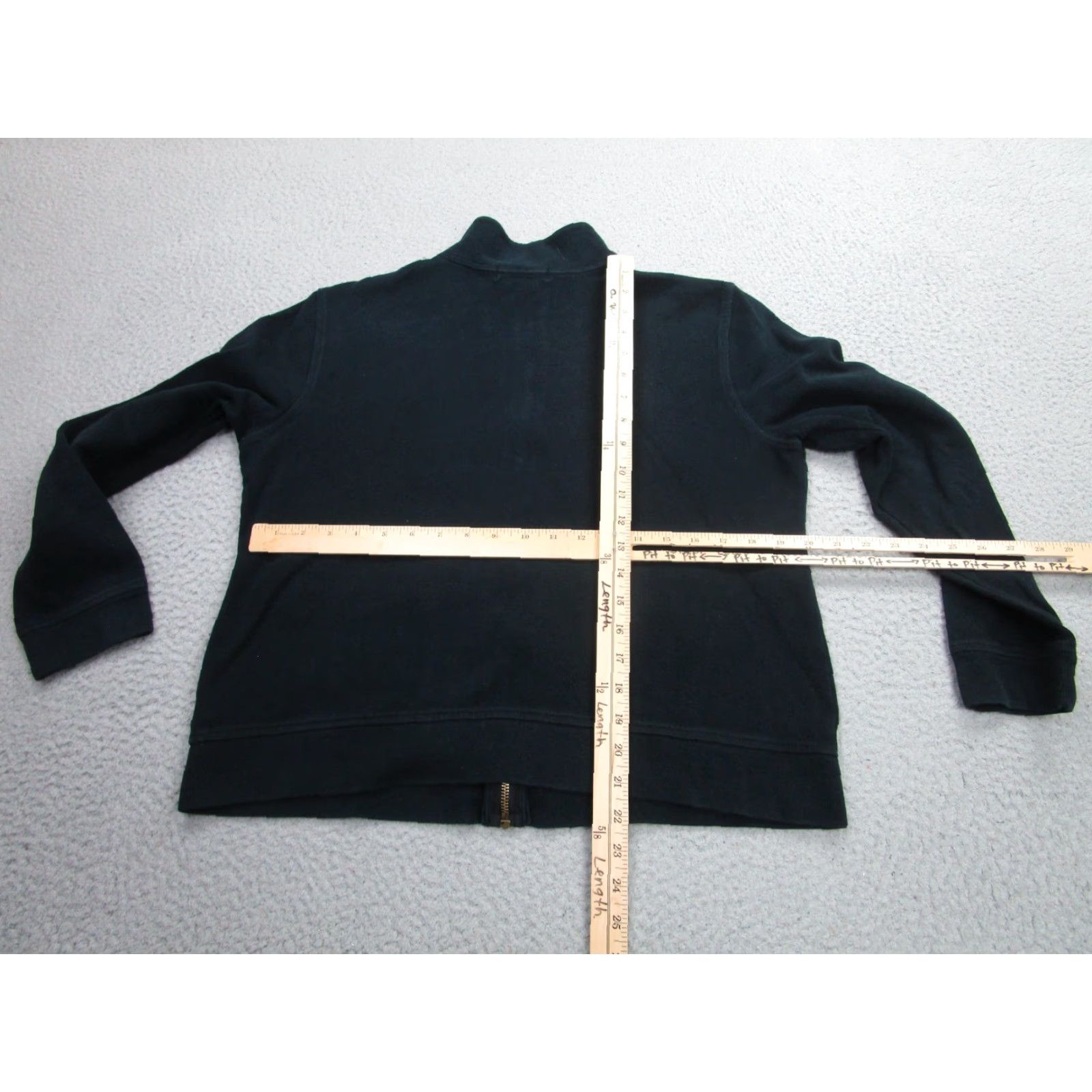 Ralph Lauren LAUREN RALPH LAUREN Military Jacket Womens Large Black Full Zip Mock Neck Made in USA Size L / US 10 / IT 46 - 7 Thumbnail