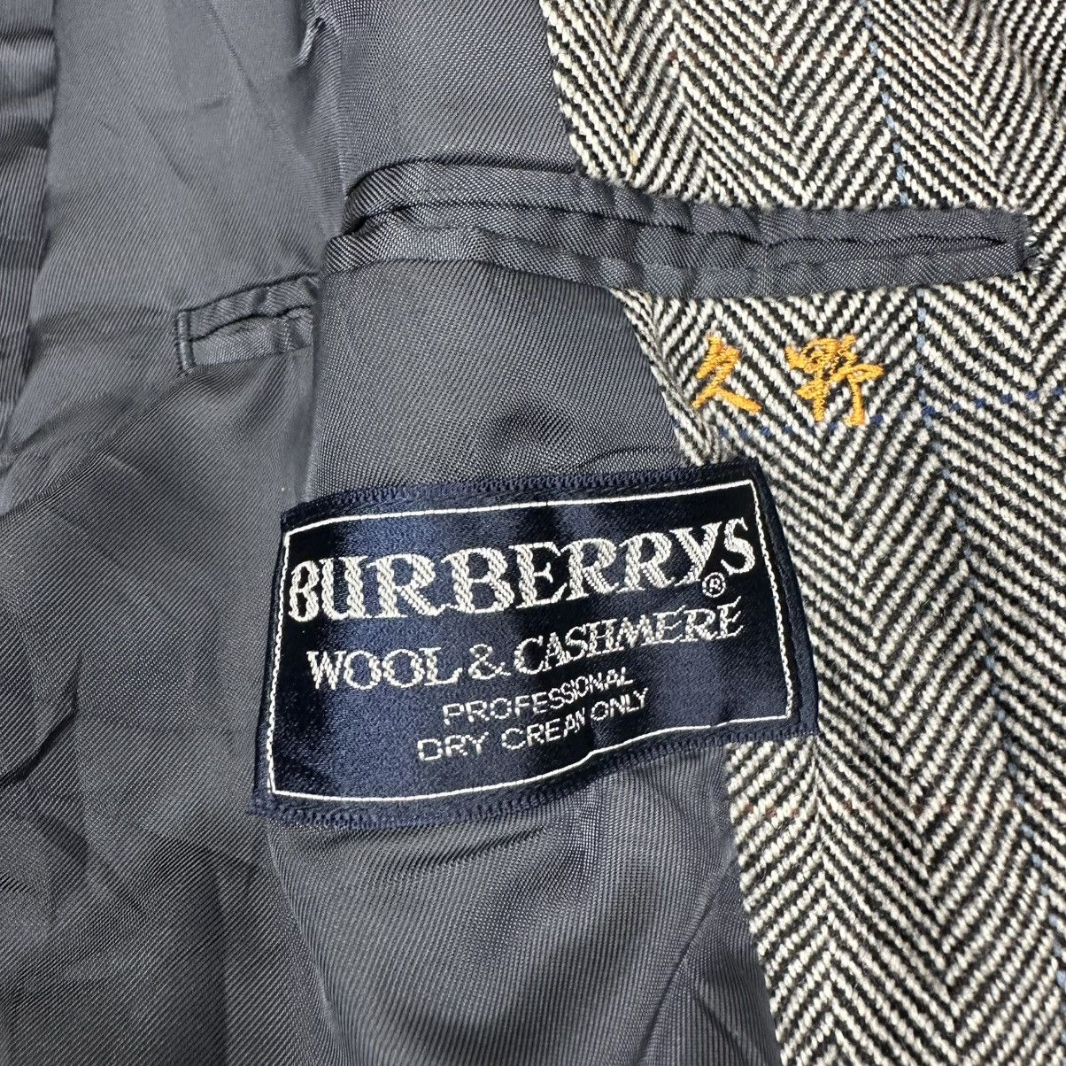 Burberry BURBERRYS HERRINGBONE TWEED LONG OVERCOAT JACKET Size US M / EU 48-50 / 2 - 12 Thumbnail