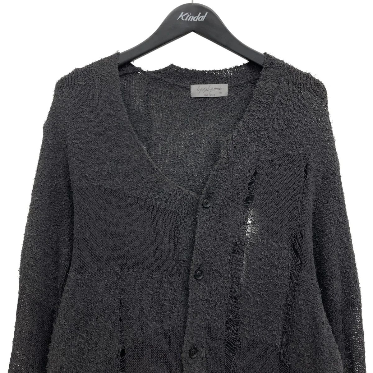 Yohji Yamamoto Yohji Yamamoto pour homme/ 25SSG RANDOME DAMAGE CARDIGAN Size US L / EU 52-54 / 3 - 3 Thumbnail