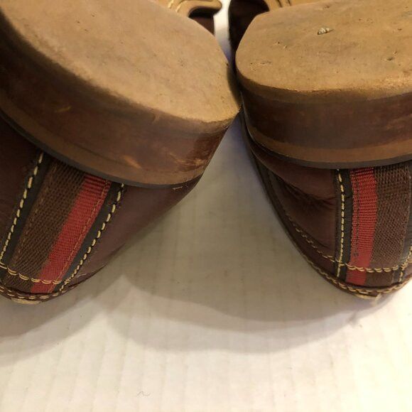 Cole Haan COLE HAAN MEN'S BROWN LEATHER SLIP-ON LOAFERS SIZE: 11M Size US 11 / EU 44 - 10 Thumbnail