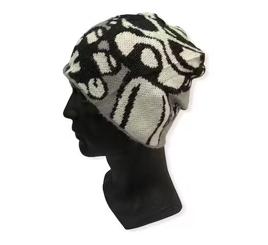 image of Hysteric Glamour Fullprint Beanie Hat, Men's