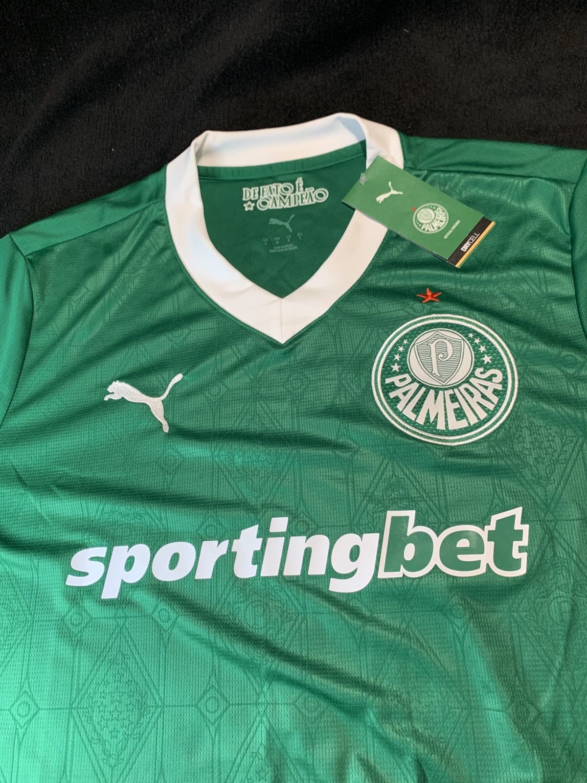 Puma T-shirt — PUMA Palmeiras 2025/26 Home Jersey Size US L / EU 52-54 / 3 - 2 Thumbnail