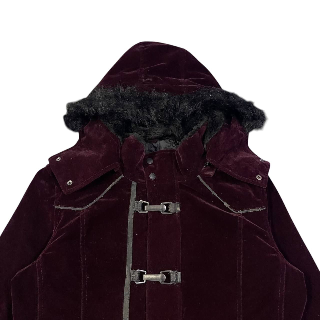 semanticdesign Semantic Design Fur Hooded Velvet Coat Size US L / EU 52-54 / 3 - 2 Thumbnail