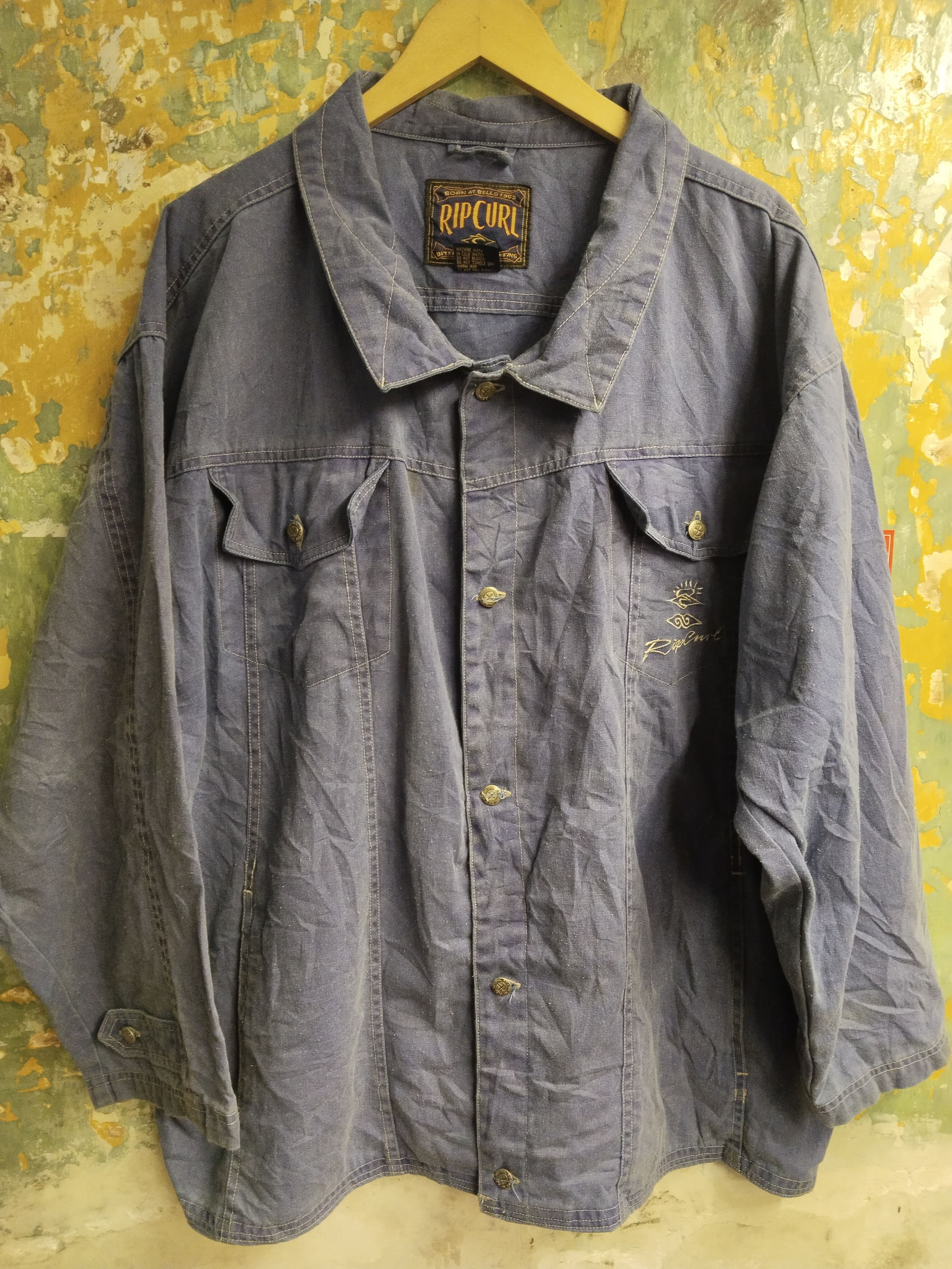 image of Vintage Ripcurl Denim Shirt, Men's (Size XL)