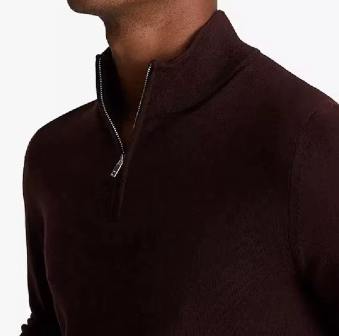 Other Classic Brown Polo Sweatshirt – Wool Blend, Old Money Style Size US M / EU 48-50 / 2 - 3 Thumbnail