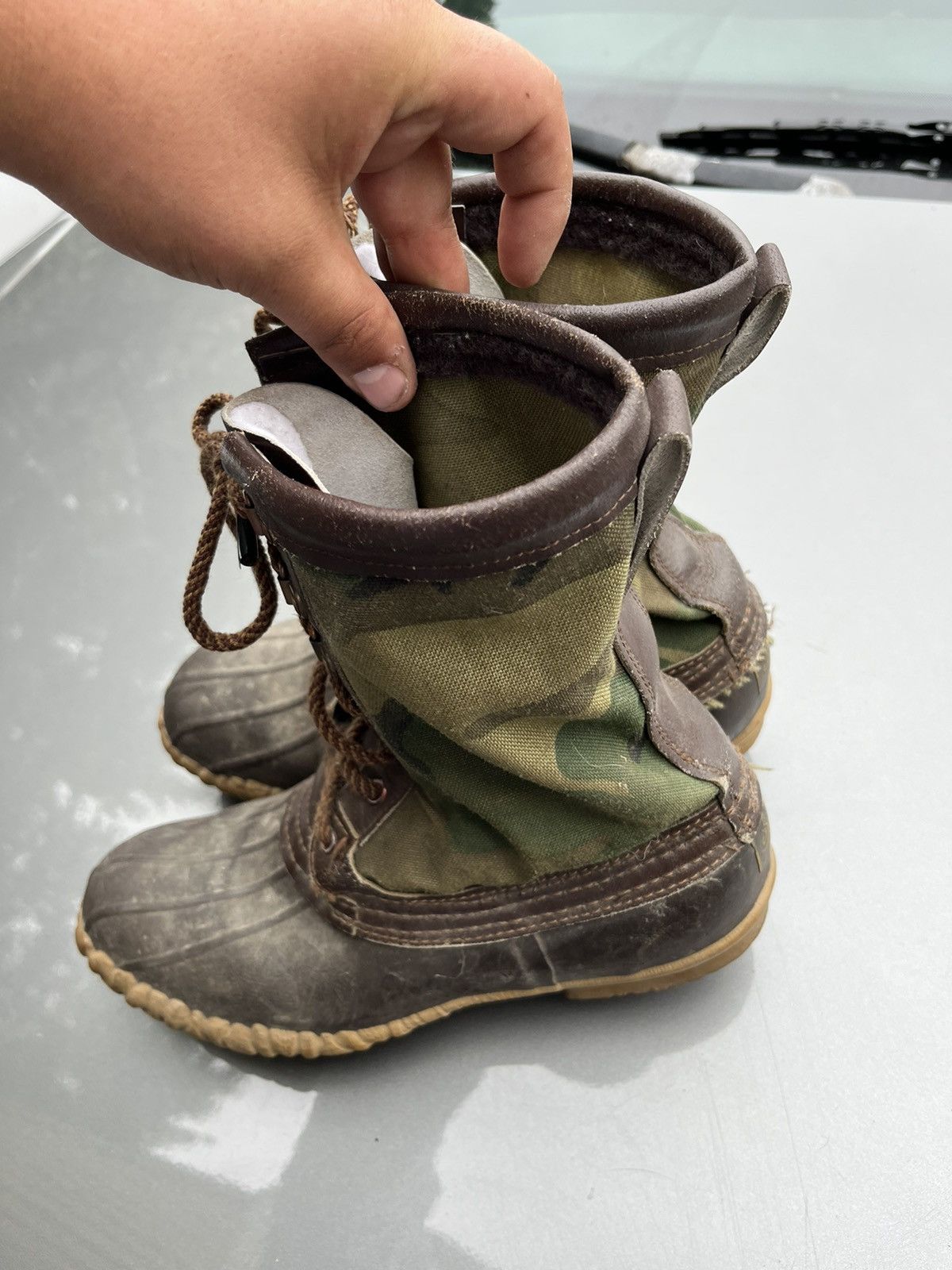 Vintage 1970’s goretex vibram sole duck camo boots Size US XXS / EU 40 - 5 Thumbnail