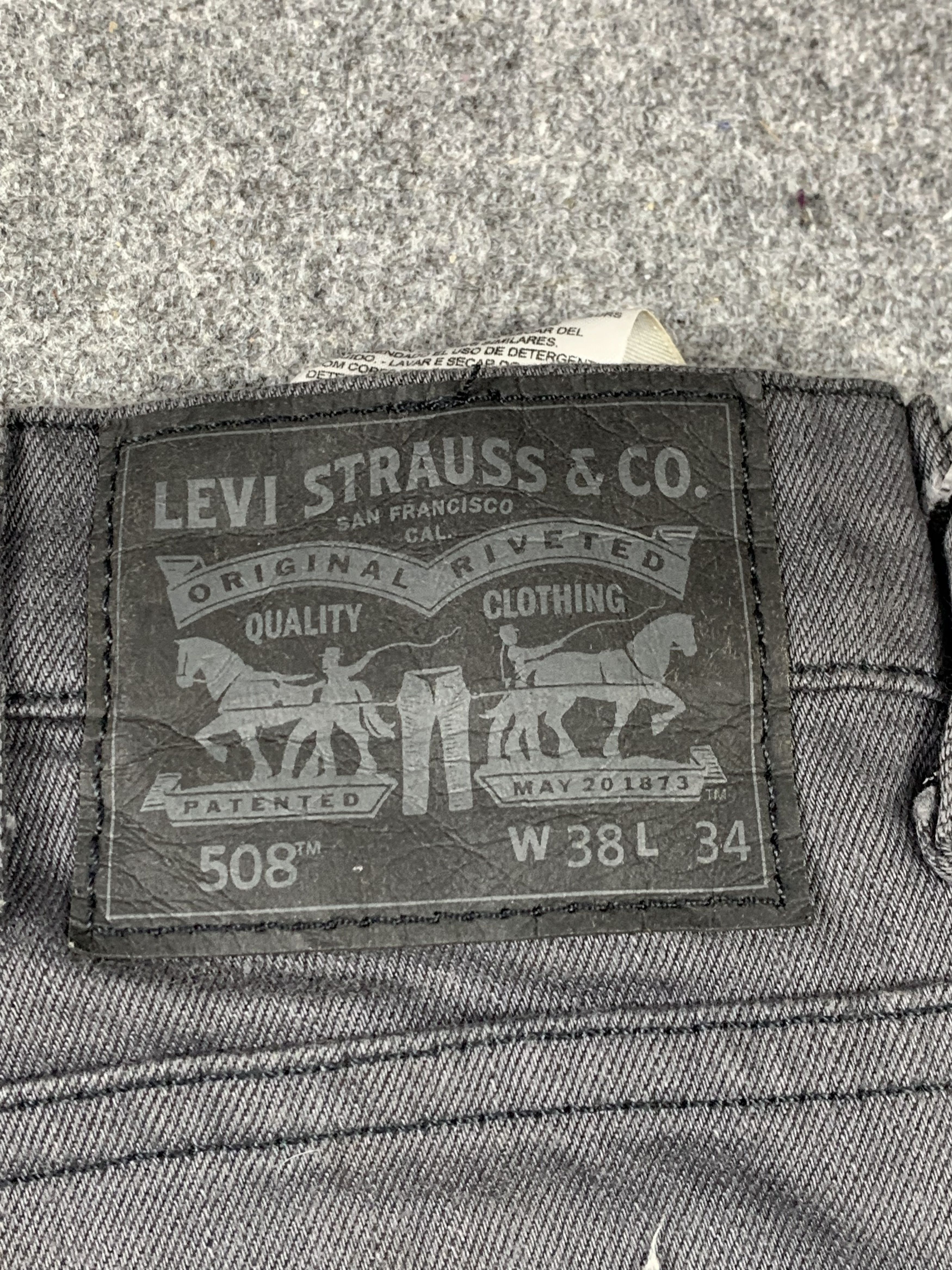 Levi's Vintage Levis 508 Faded Black Jeans DP2140 Size US 40 / EU 56 - 5 Thumbnail