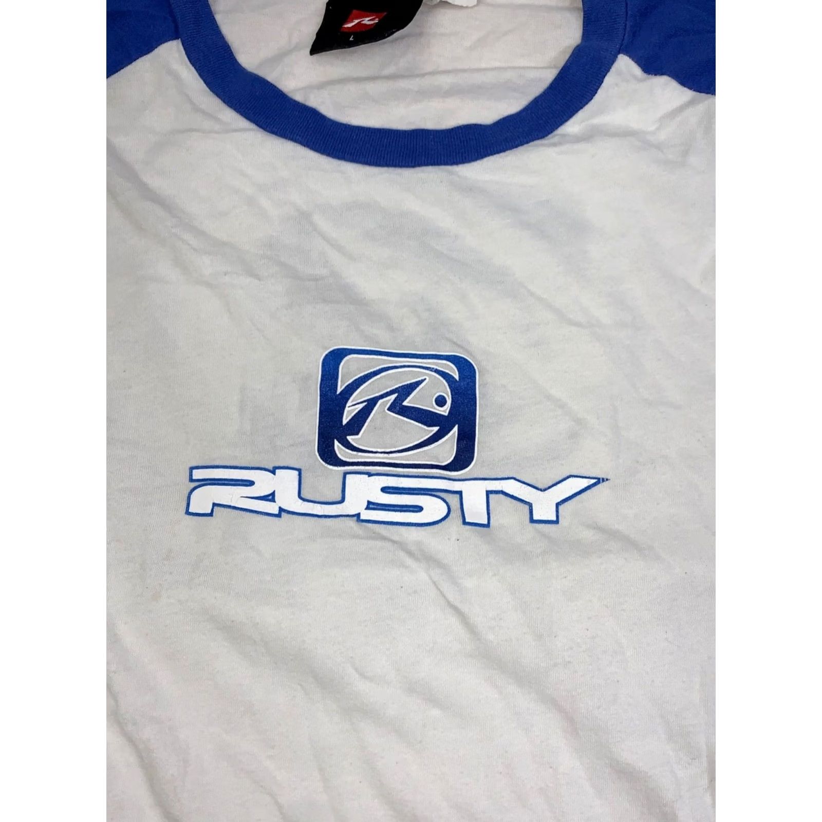 Rusty VINTAGE Rusty Shirt Long Sleeve Logo USA 90s Y2K Mens L White Cotton Tee 1990s 90s Surf Size US L / EU 52-54 / 3 - 5 Thumbnail