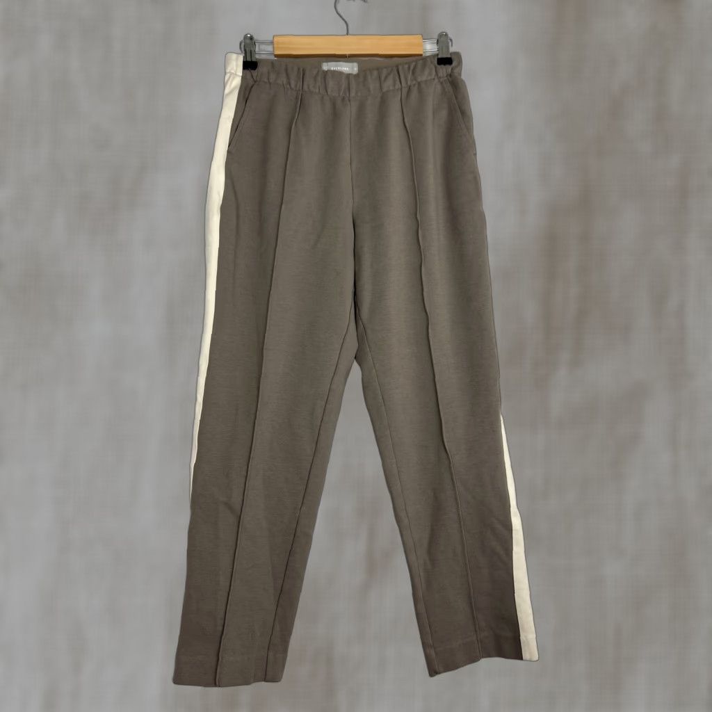 Everlane Everlane Sweatpants Women Medium Gray White Two Tone Drawstring Stitch Activewear Pants Size 32" / US 10 / IT 46 - 1 Thumbnail