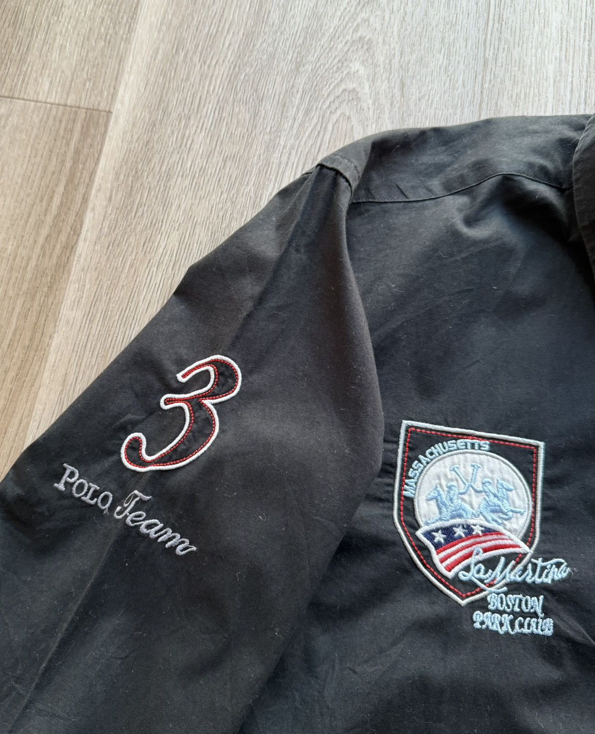 La Martina Vintage La Martina Boston 3 Polo Team Black Button Up Shirt Size US M / EU 48-50 / 2 - 3 Thumbnail