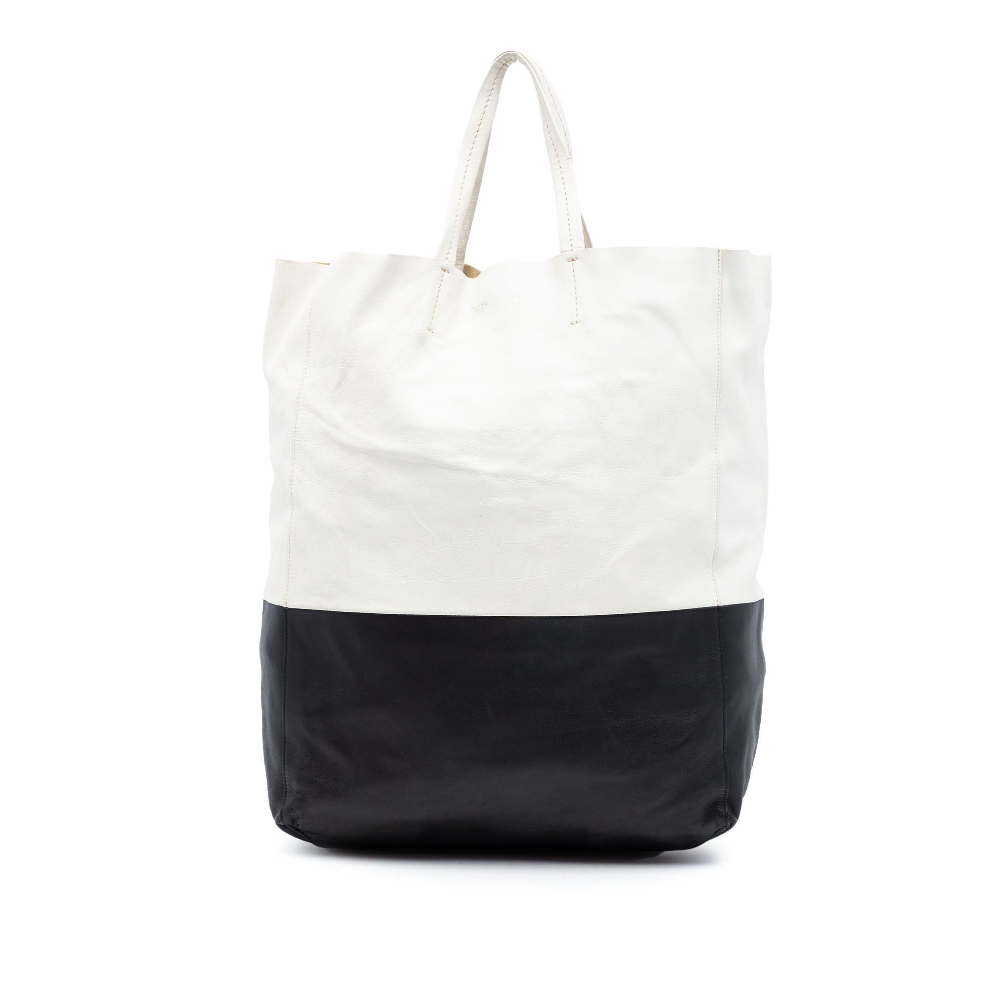 Celine Bicolor Leather Vertical Cabas Tote Size ONE SIZE - 1 Thumbnail
