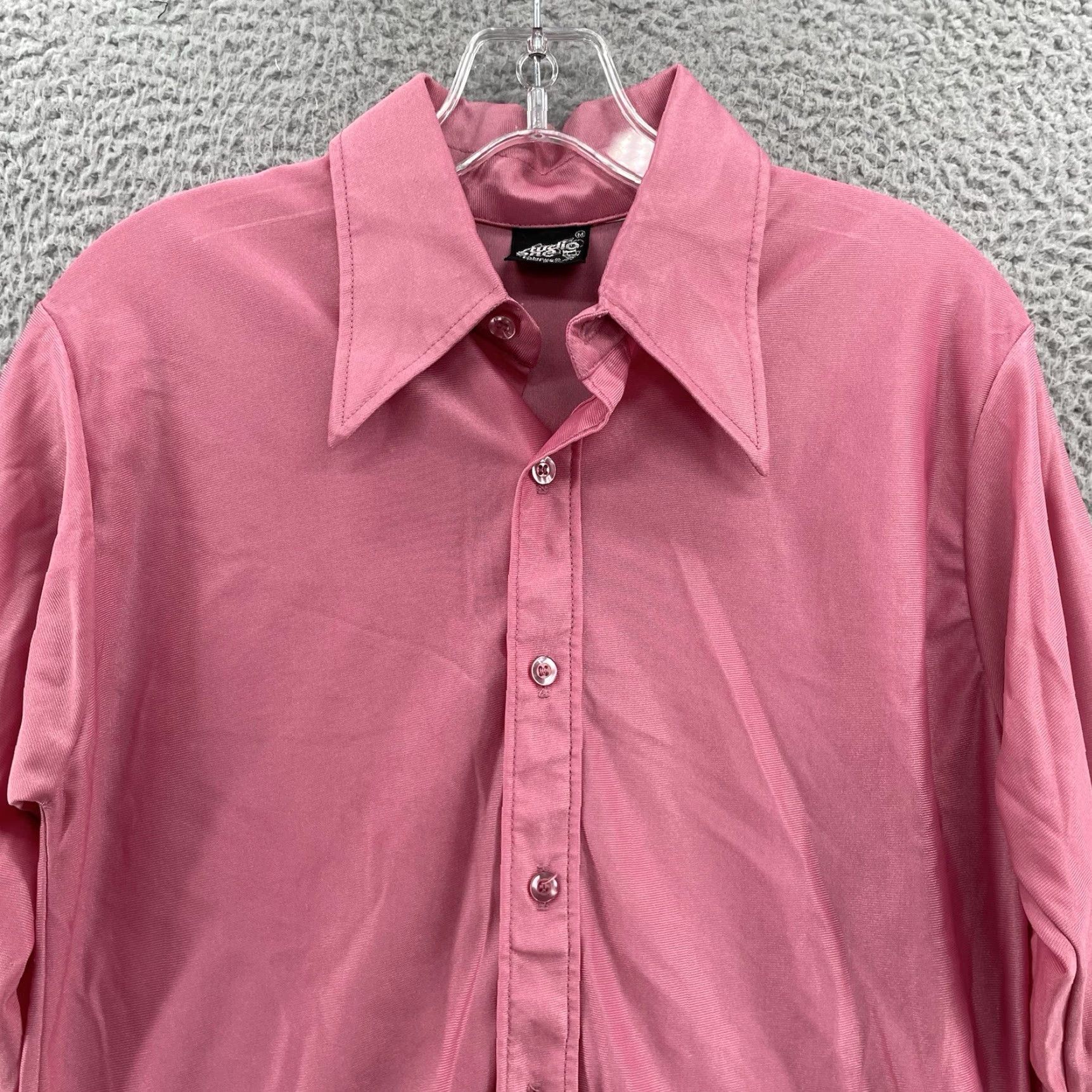 Vintage VINTAGE Studio One 70's Shirt Men's Medium Pink Disco Hippie Festival Coachella Edm Shirt Size US M / EU 48-50 / 2 - 2 Thumbnail